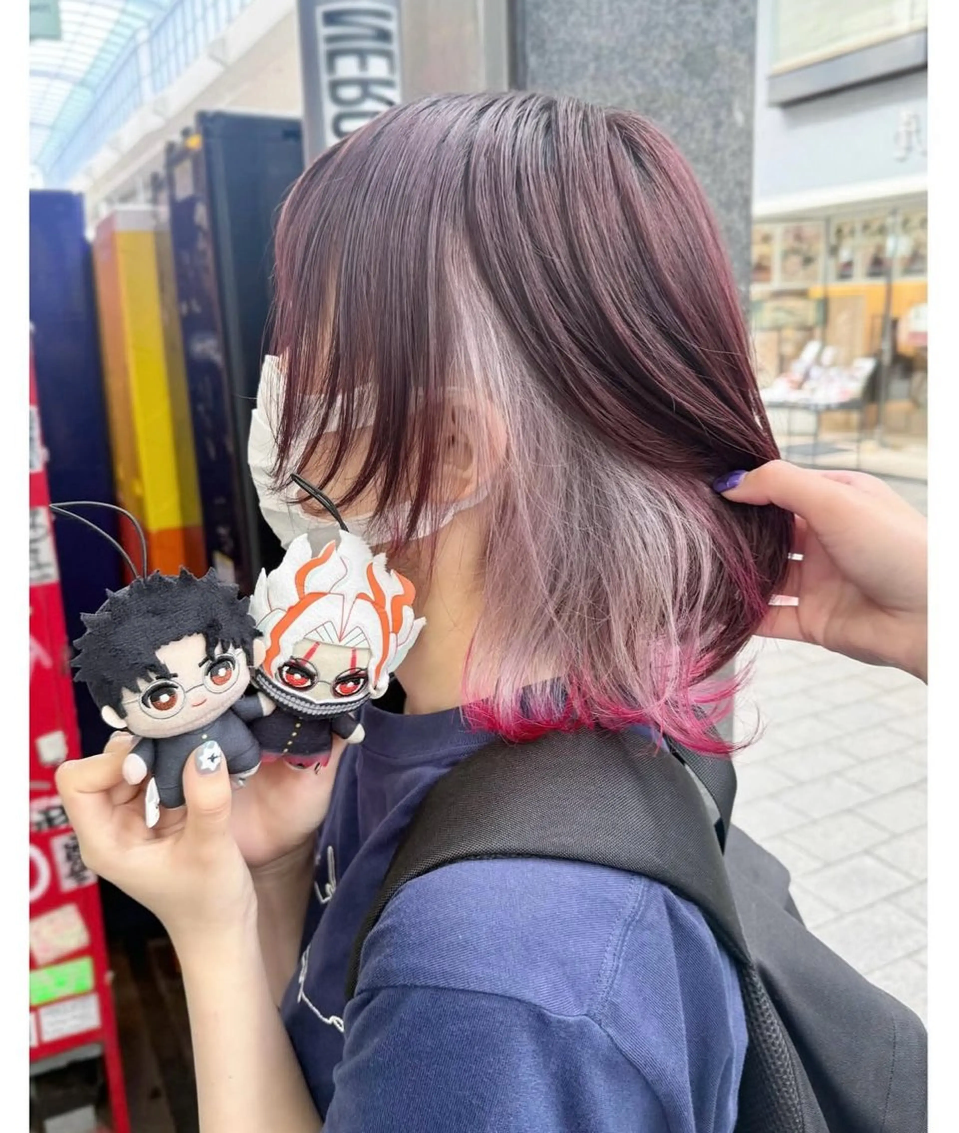 ショート カラー ブラウンカラー インナーカラー レッドカラー レッドブラウン ヘアカラー TSUNO🦖 派手髪/オタク美容師のヘアスタイル