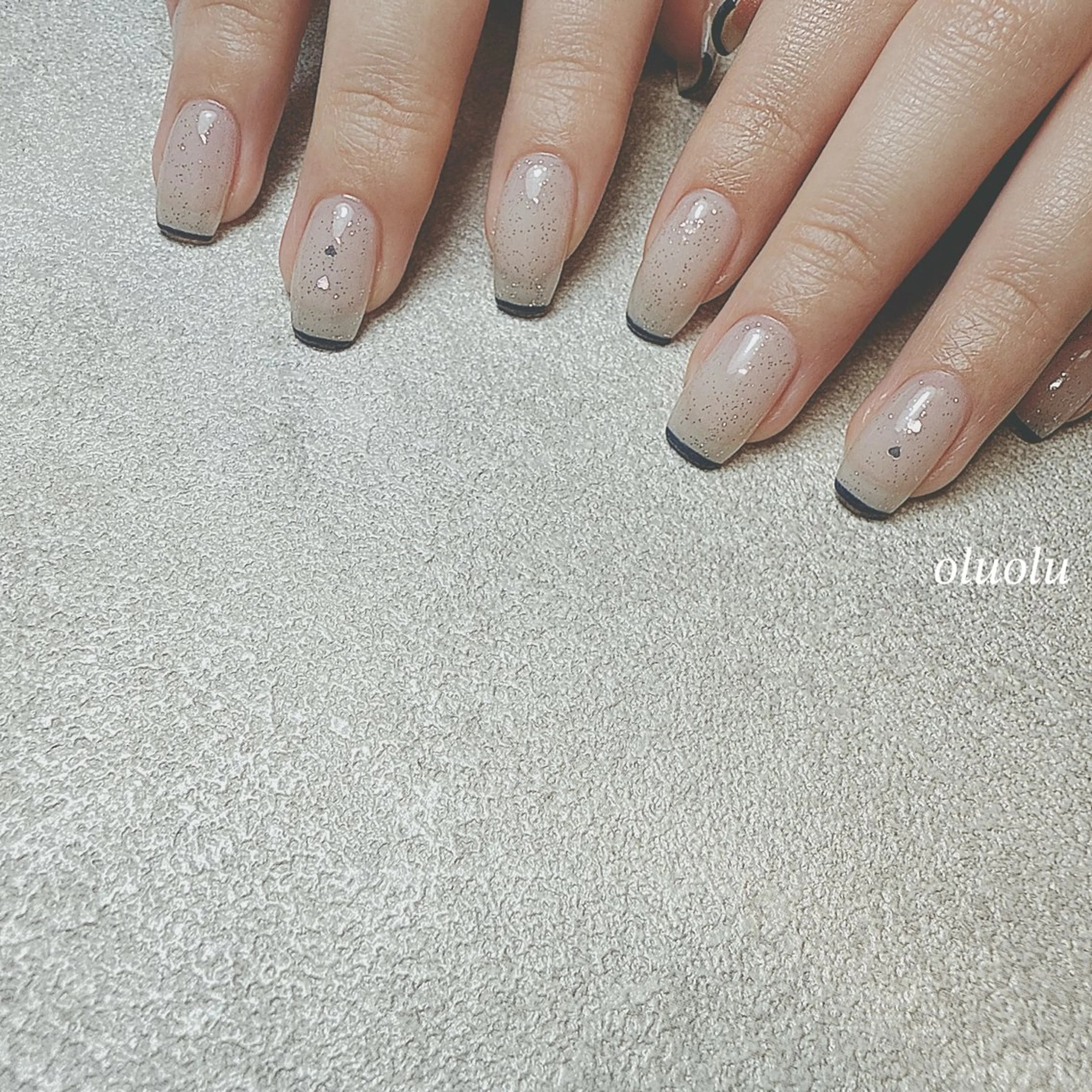 ネイル アートネイル フラッシュネイル ハート 大村 紬華のネイルデザイン