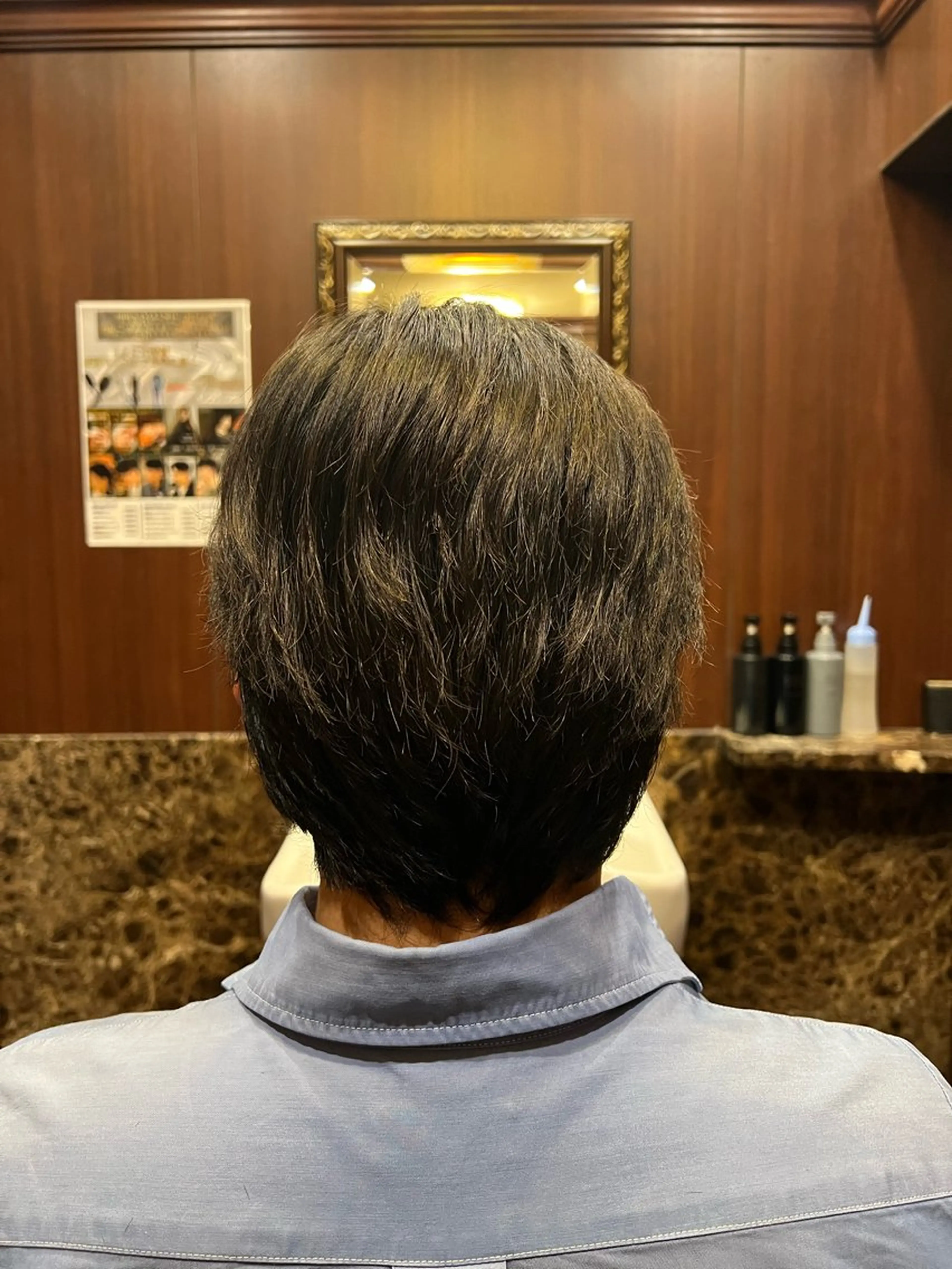 セミロング メンズ ヒロ銀座バーバーショップ丸の内所属・秋山 琳太のヘアスタイル