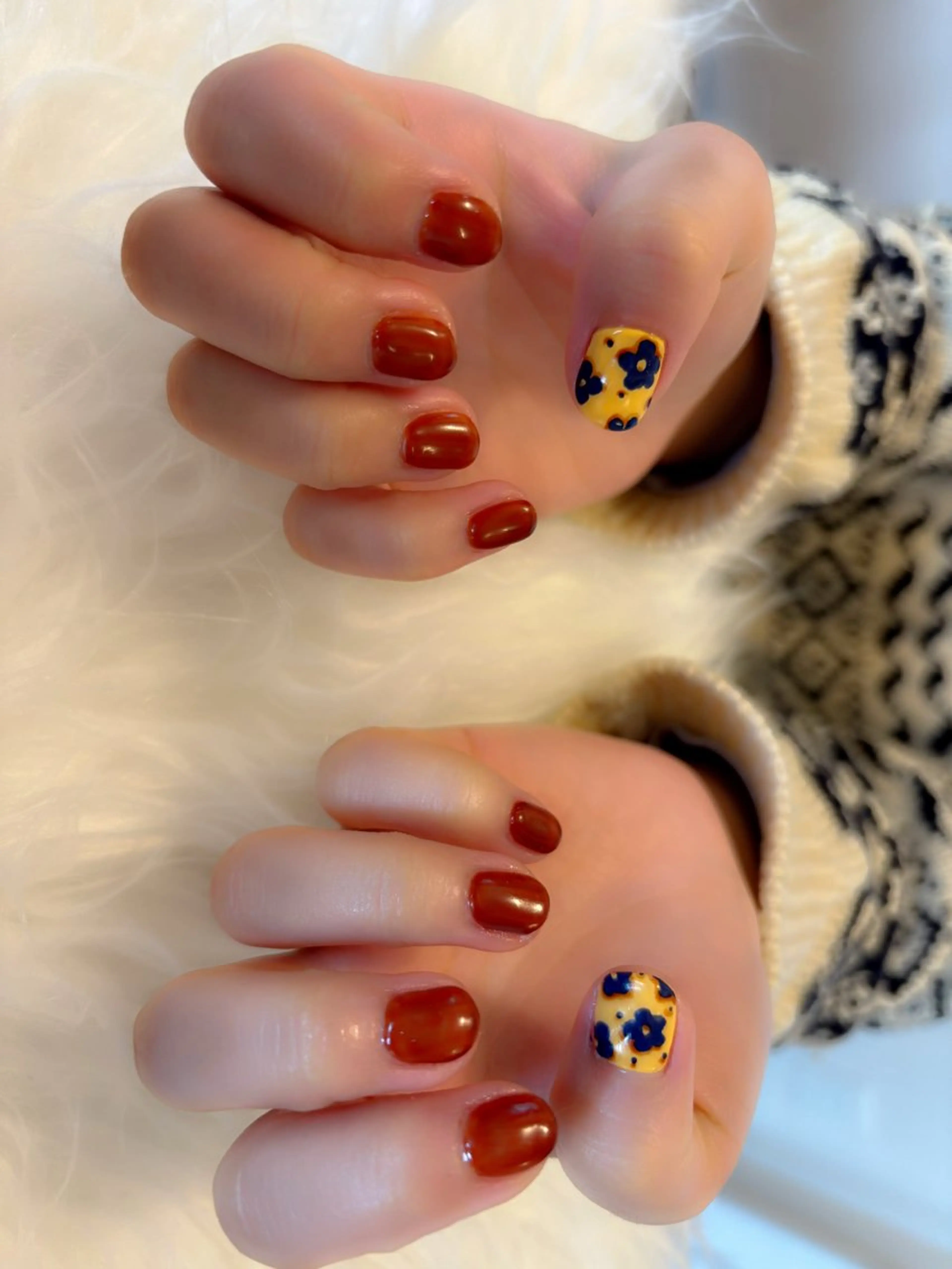 オフなし💅親指アート🎨の写真