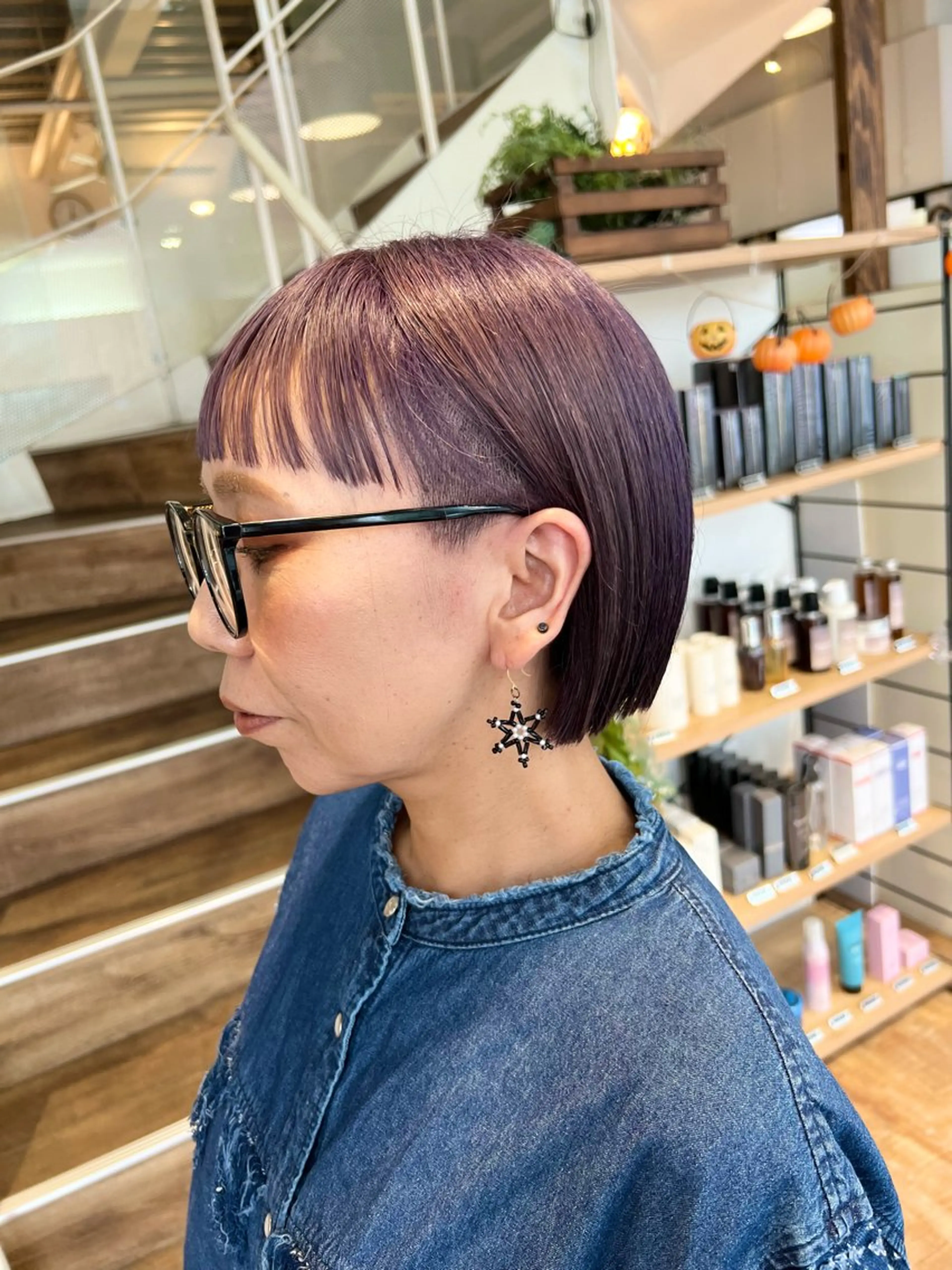 カラー ボブ ヘアカラー トリートメント インナーカラー♡ Nanakoのヘアスタイル