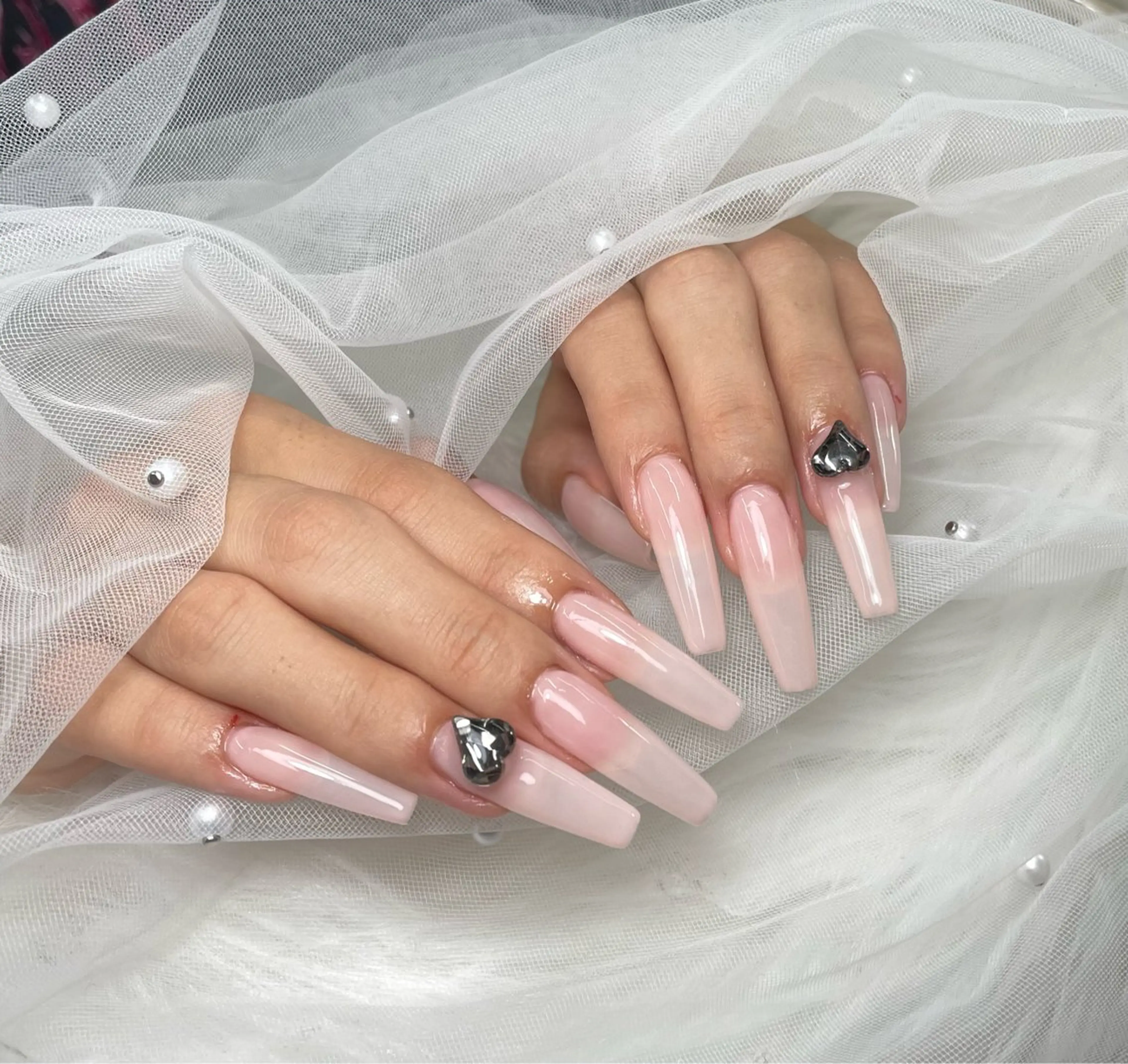 ネイル ラメ(グリッター) ワンカラーネイル スカルプネイル ネイルチップ 新宿salon nodokaのネイルデザイン