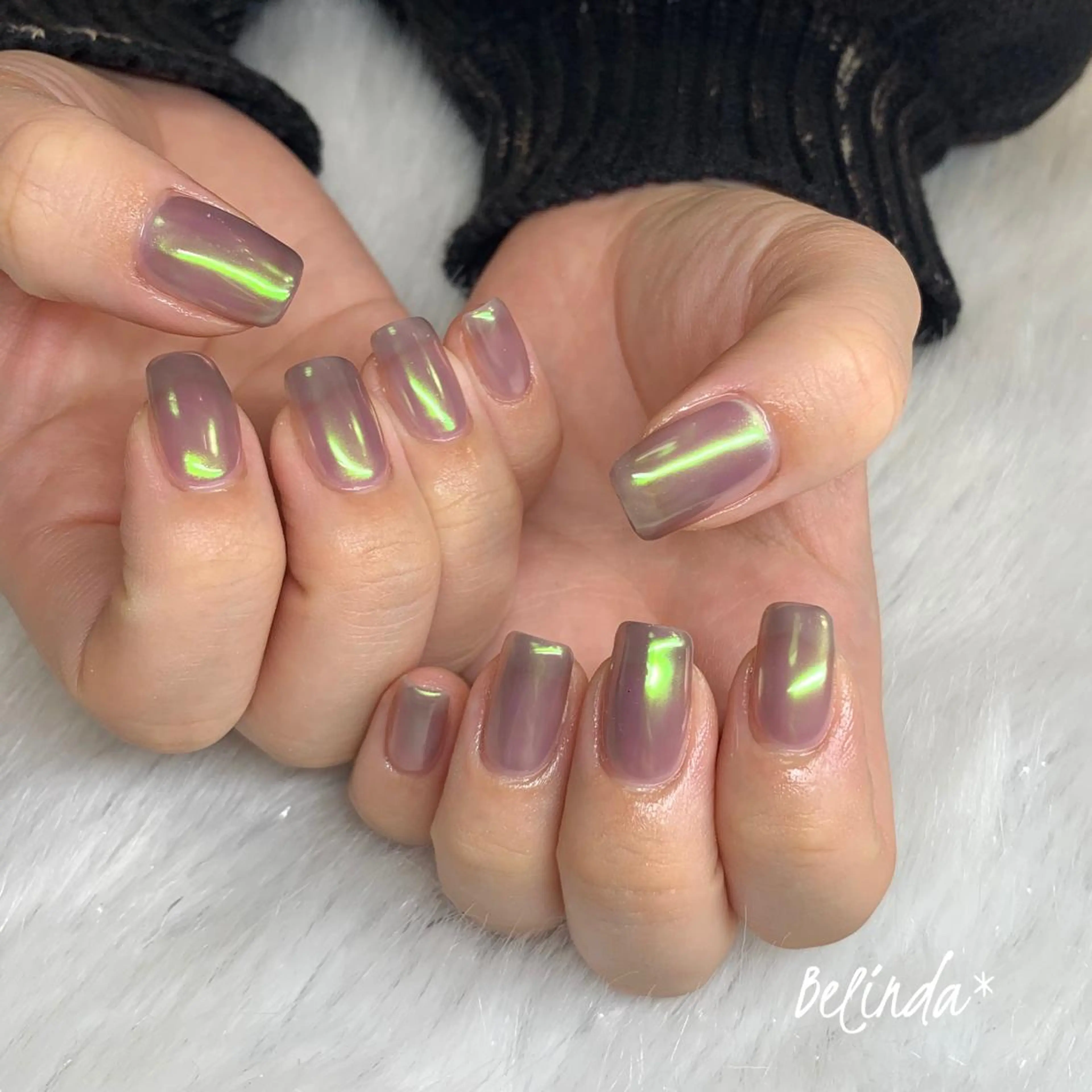 ネイル オーロラネイル Belinda Nailのネイルデザイン