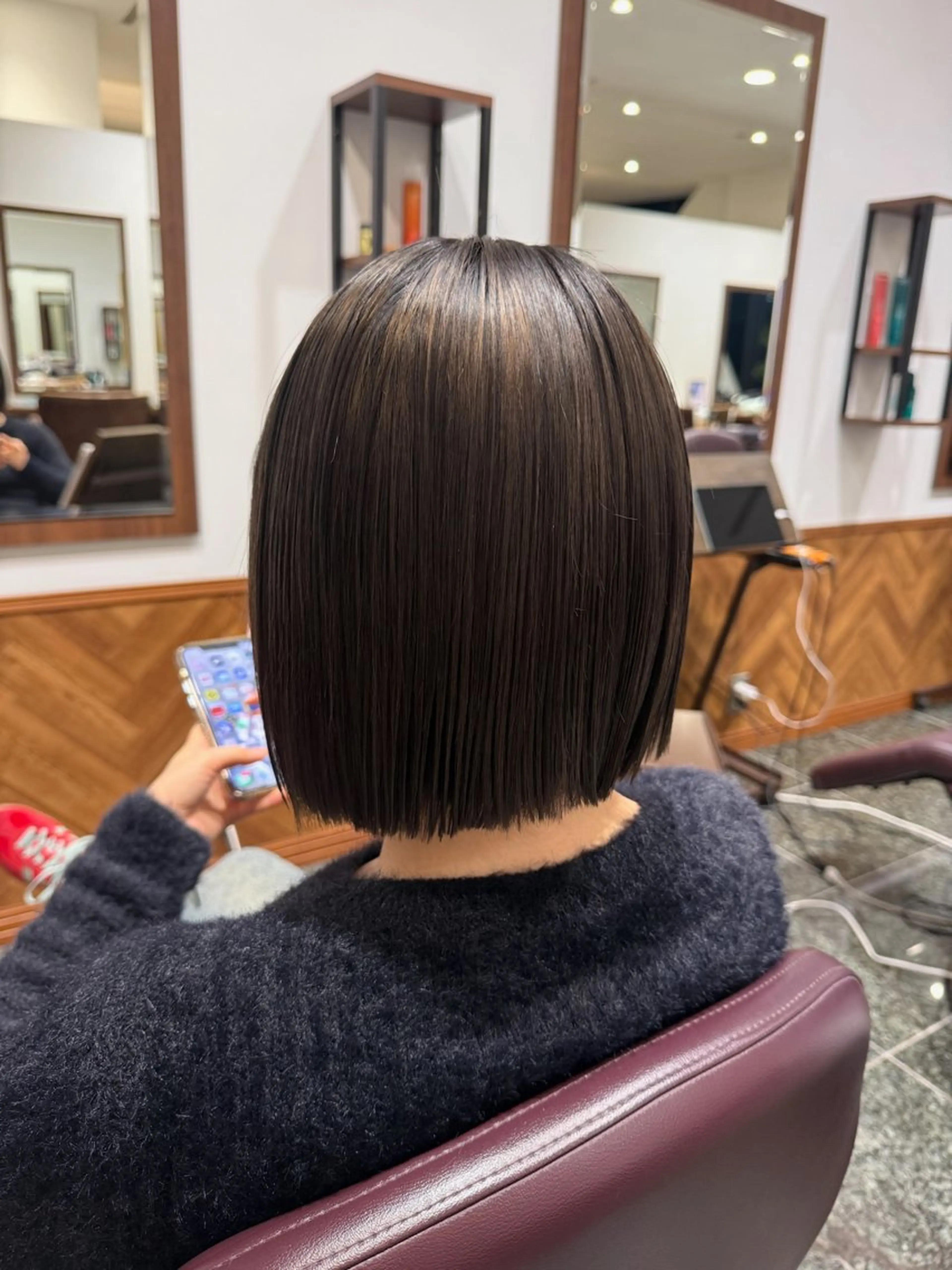 ショート 切りっぱなしボブ ボブ るりな ARTRUSHのヘアスタイル