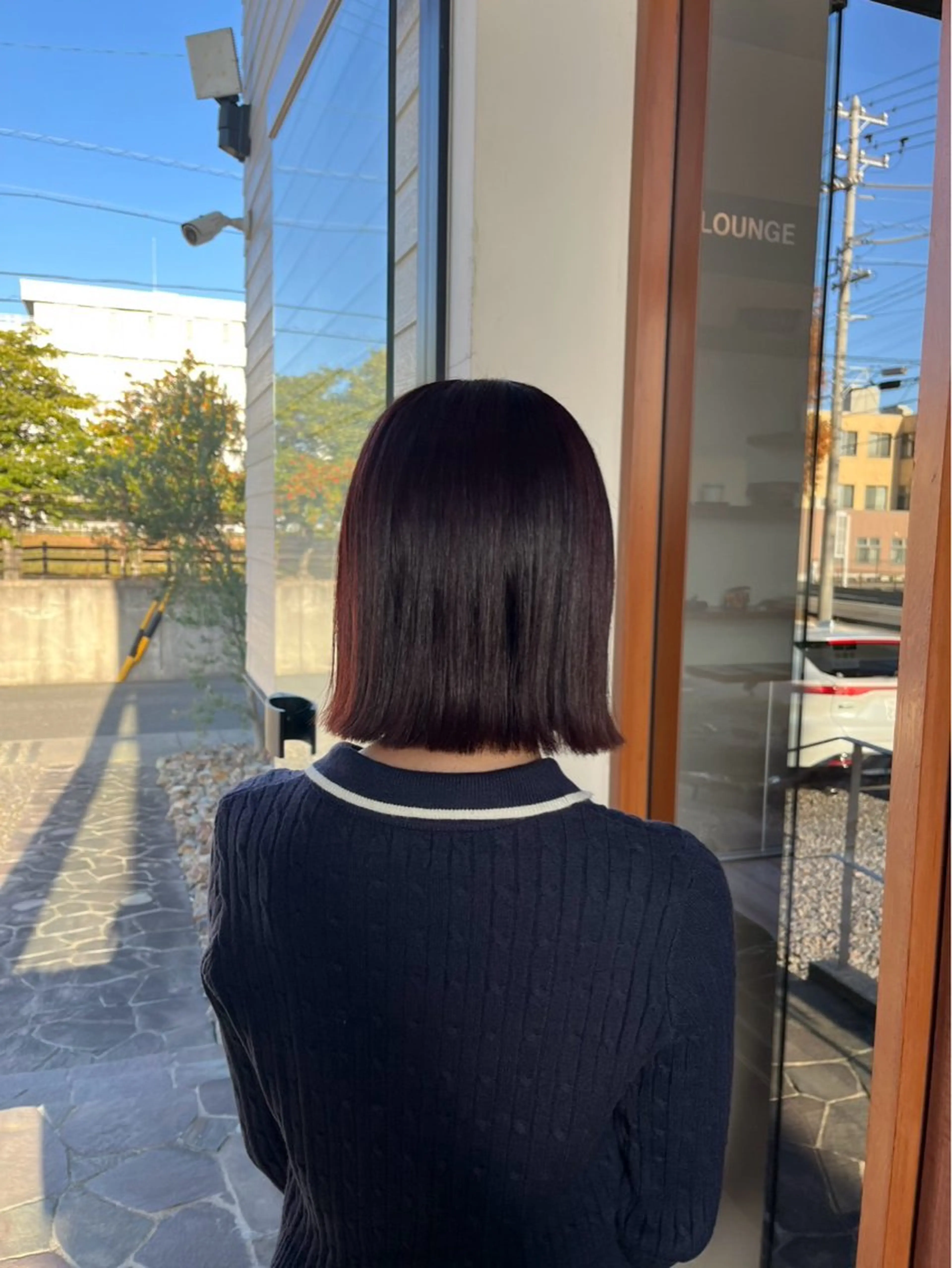 ミディアム カラー ピンクカラー ボブ ヘアカラー 村松 麻菜のヘアスタイル