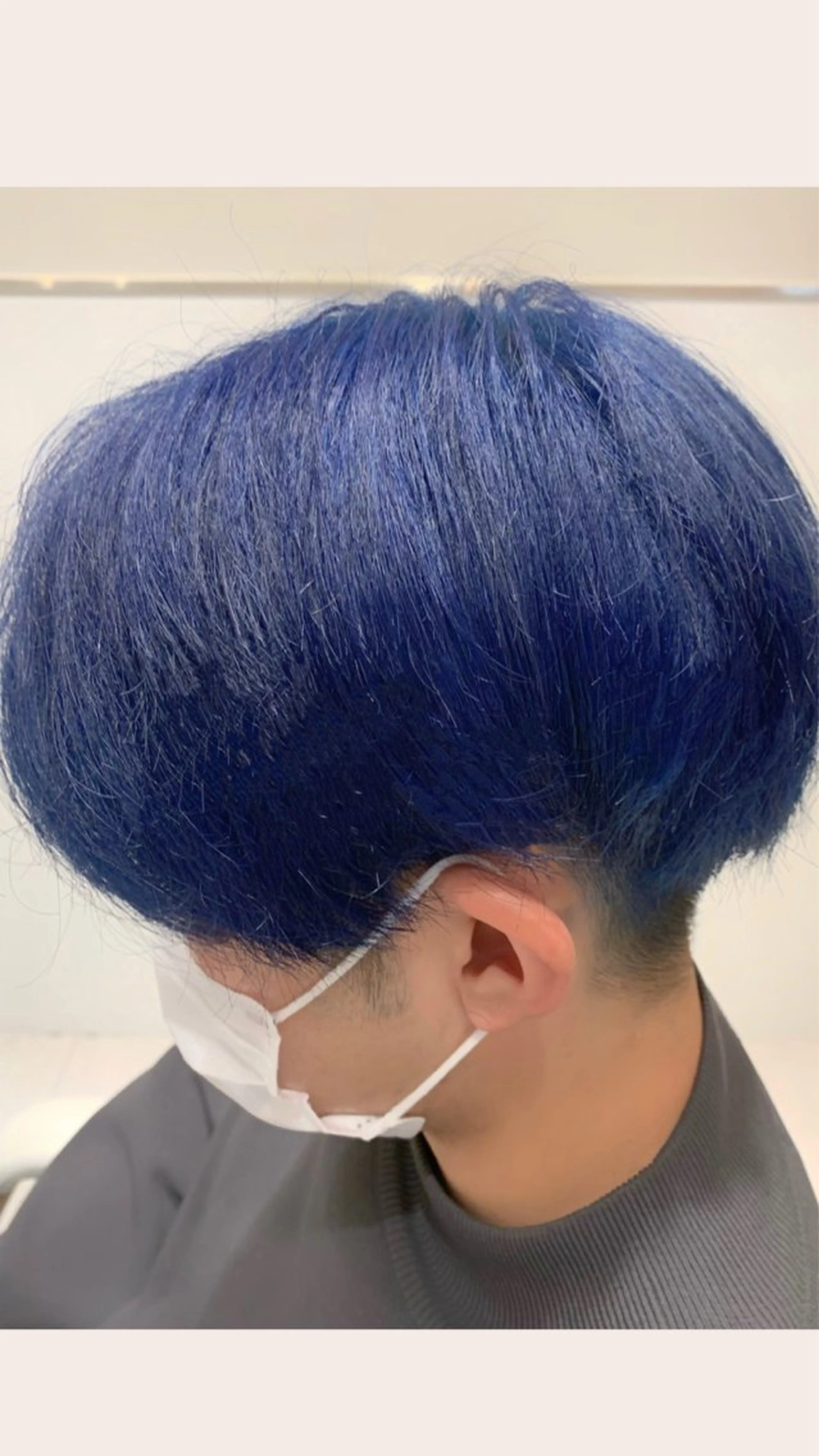 カラー アクアカラー ブリーチ ブルーカラー ヘアカラー トリートメント ヘッドスパ ヘアセット 韓国ヘア/レイヤー/ 顔まわり/りょーとのヘアスタイル