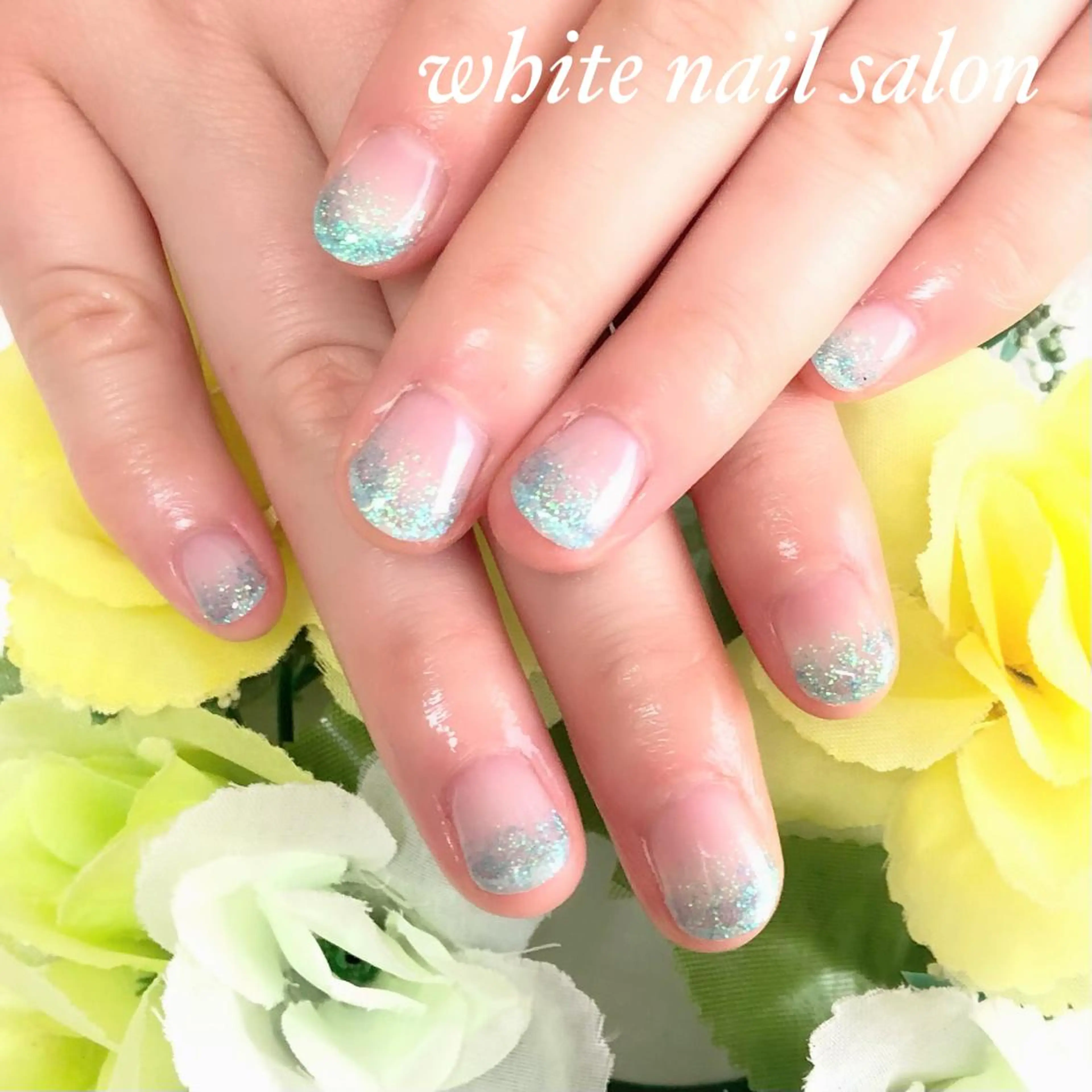 ネイル アートネイル フレンチネイル ジェルネイル グラデーション ハードジェル white nail salonのネイルデザイン