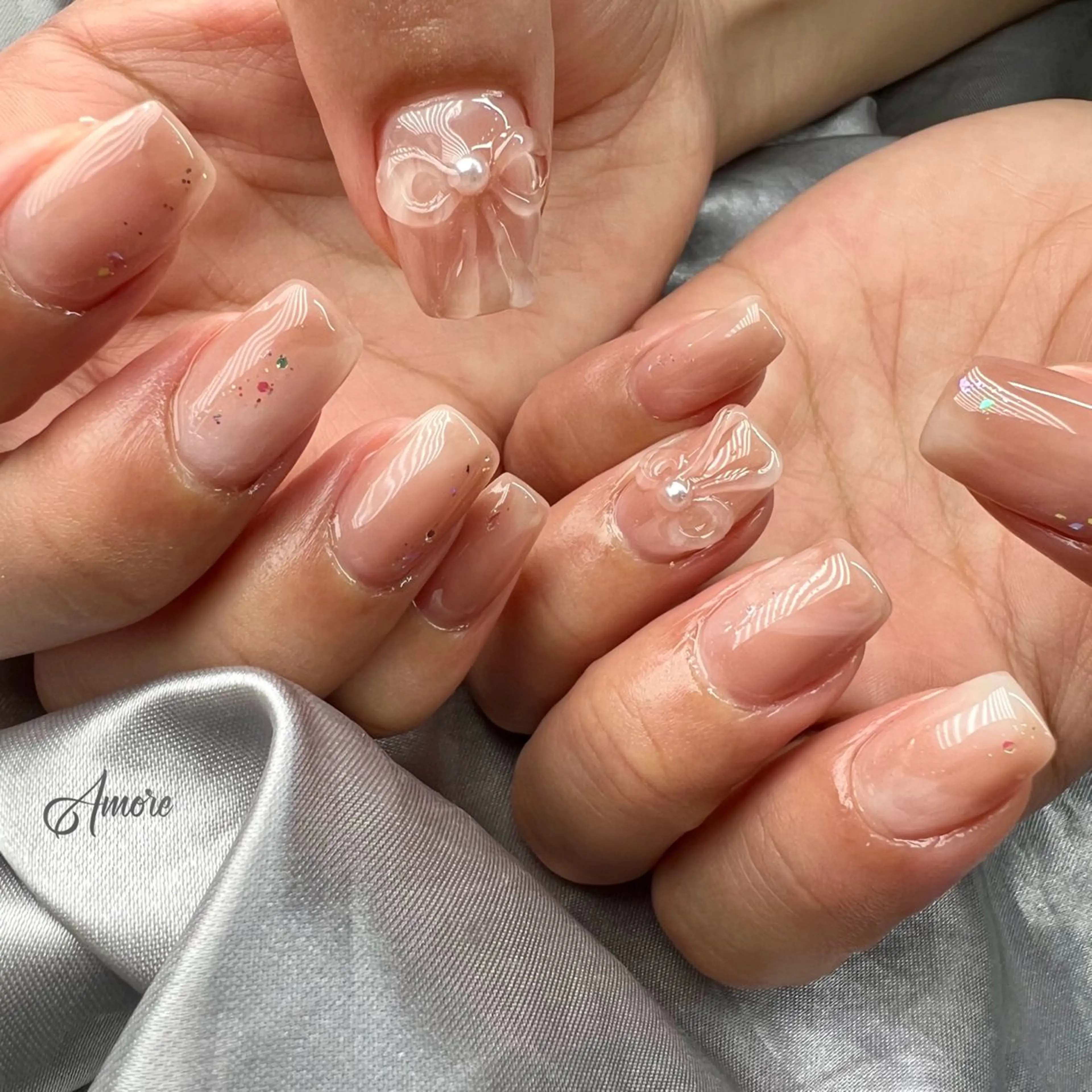 ネイル ジェルネイル 韓国ネイル パラジェル You kyehwaのネイルデザイン