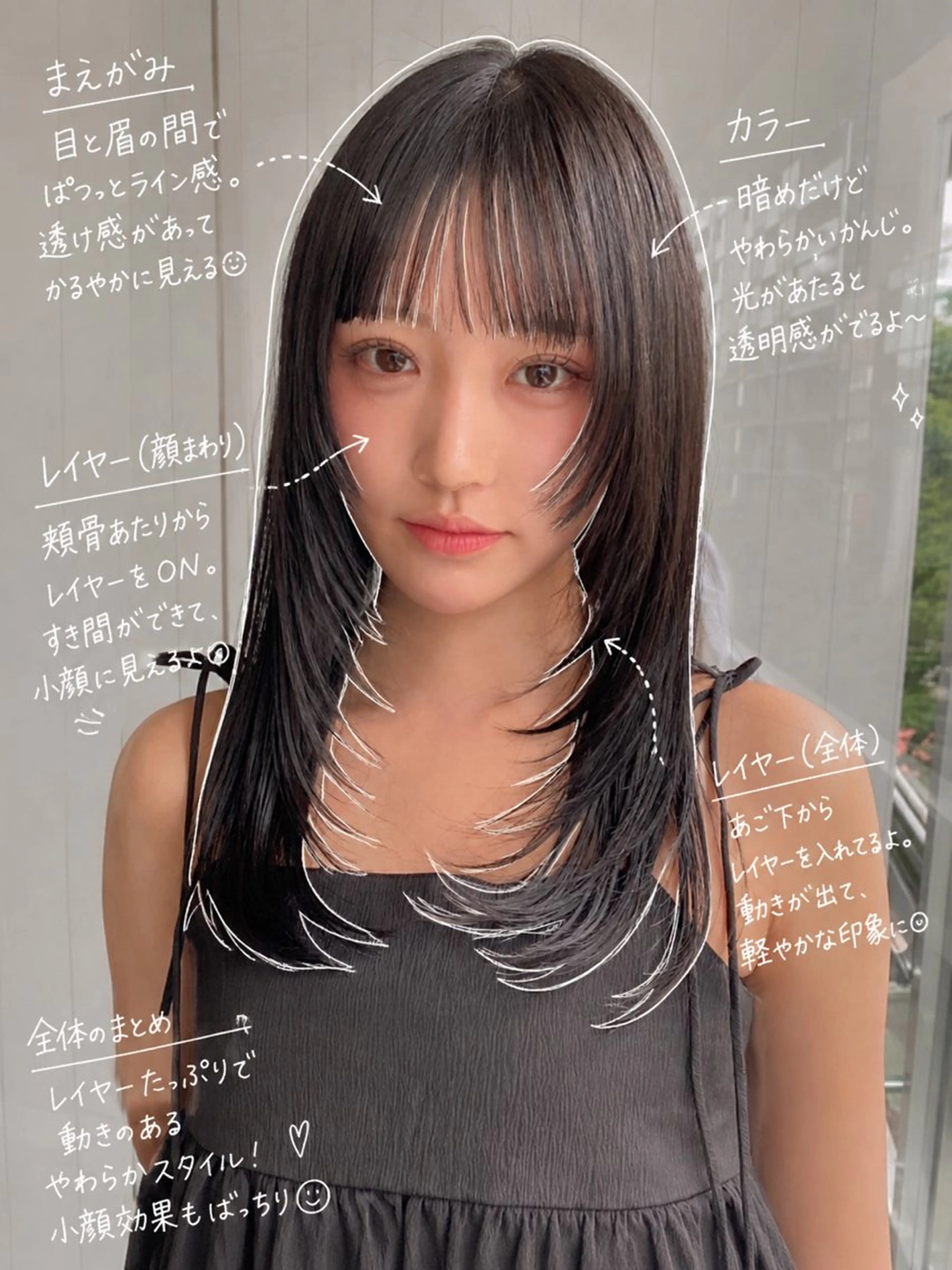 セミロング カラー カット ヘアカラー トリートメント レイヤー×髪質改善✨ 渋谷/佐藤侑哉のヘアスタイル
