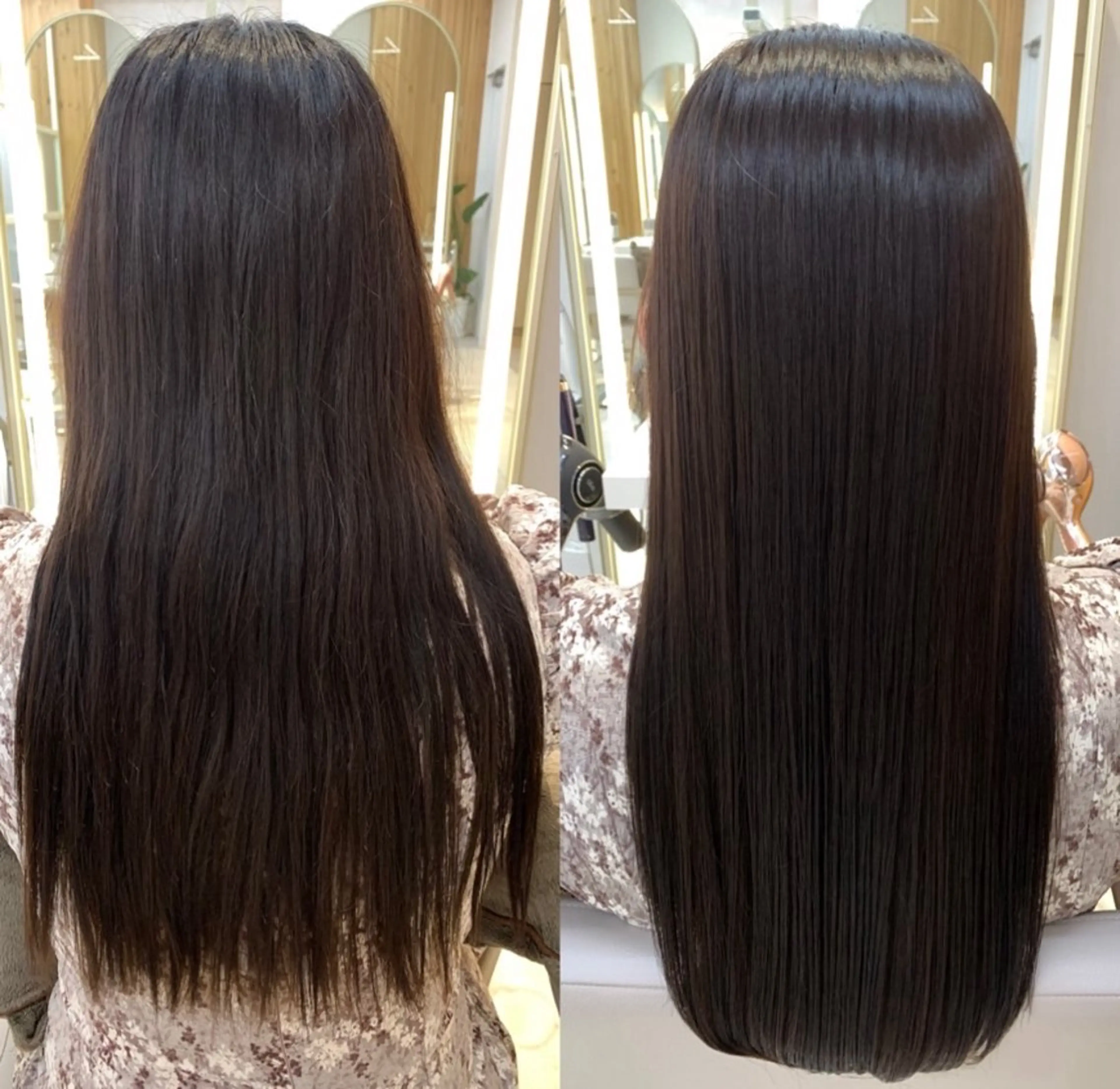 セミロング ヘアカラー 𝐑𝐞𝐨/透明感 𝐜𝐨𝐥𝐨𝐫のヘアスタイル