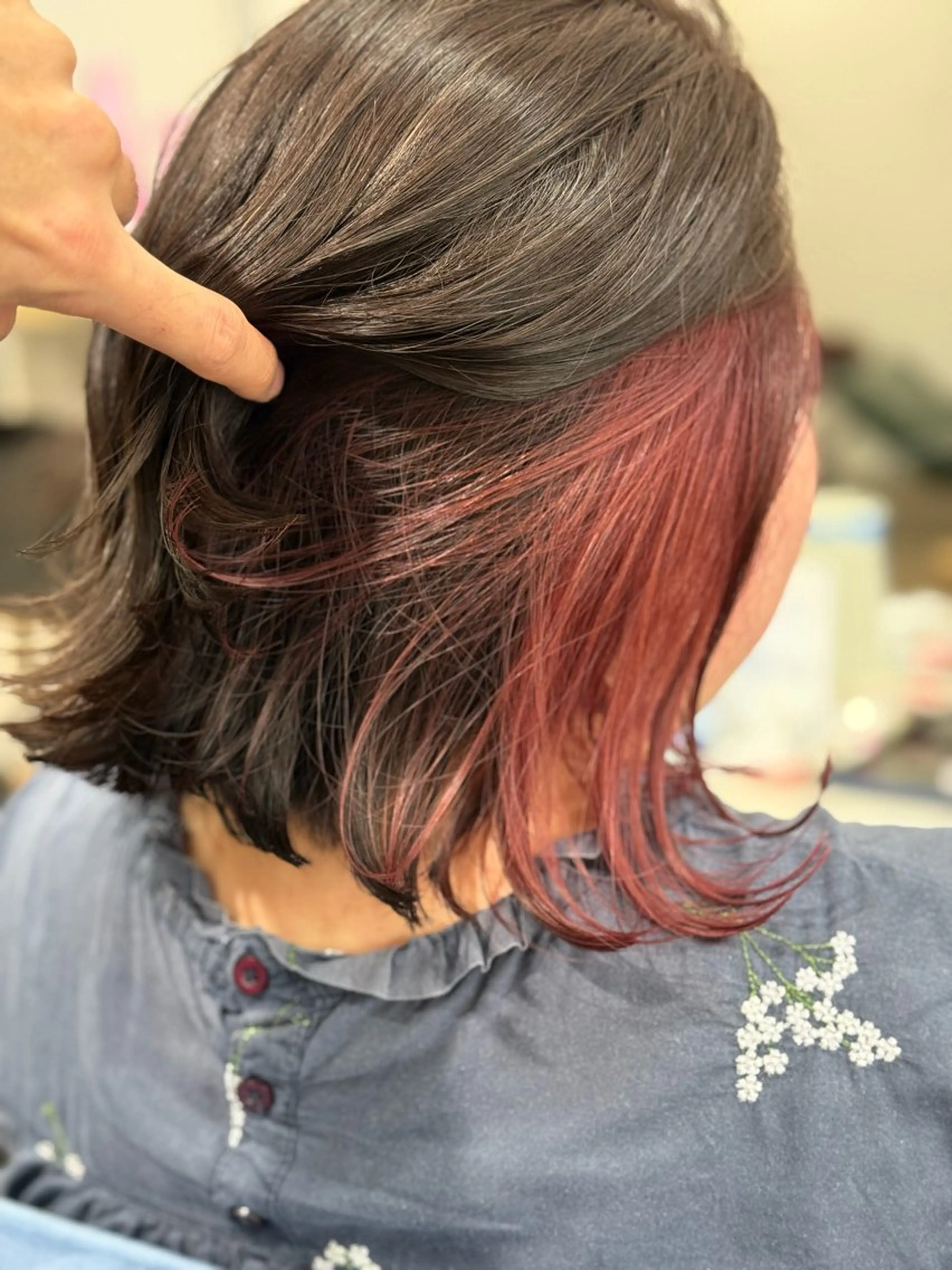 ミディアム カラー ヘアカラー トリートメント Snaly カラー特化ページのヘアスタイル