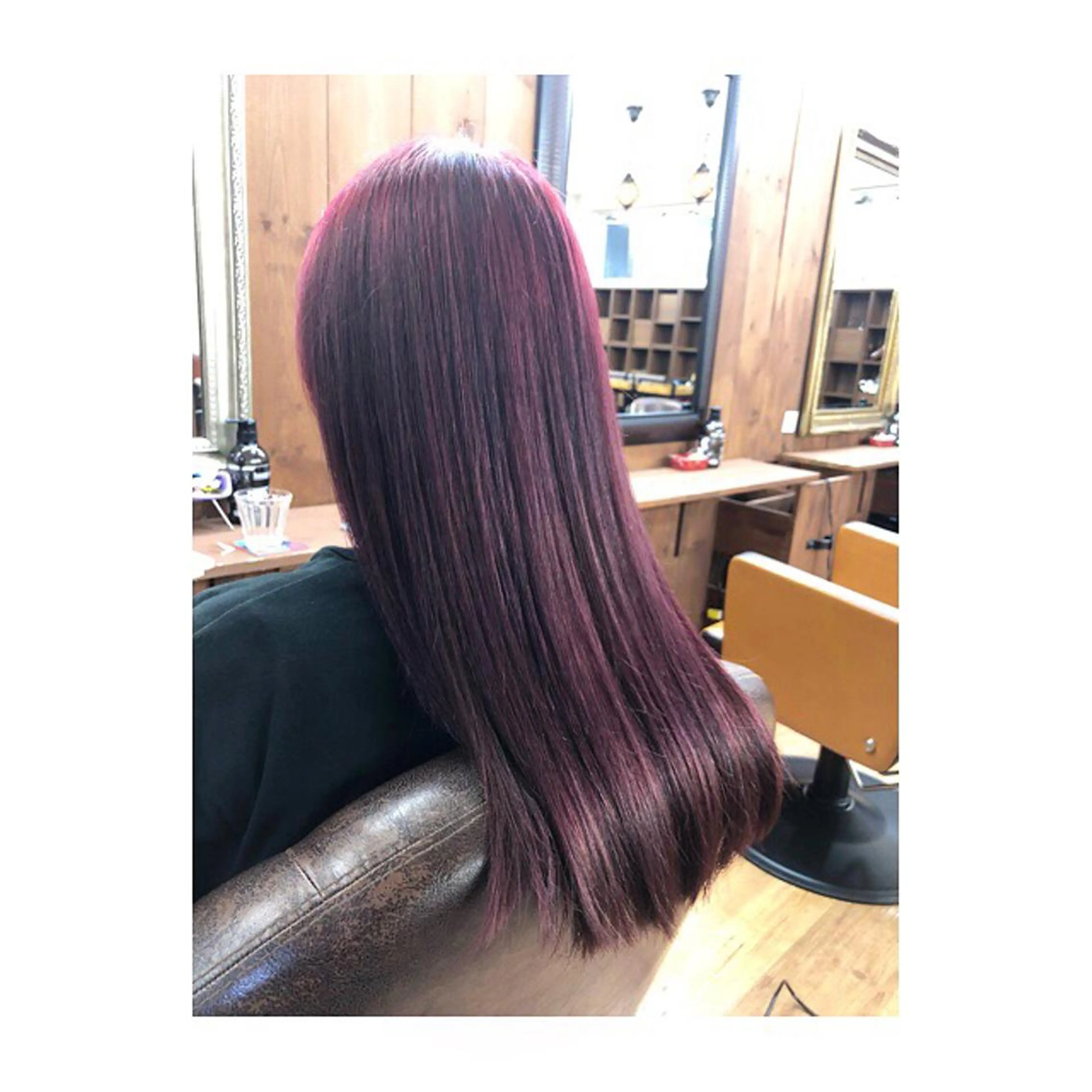 セミロング カラー ブリーチ ピンクカラー 髪質改善縮毛矯正なら ✨伊藤佳祐✨のヘアスタイル