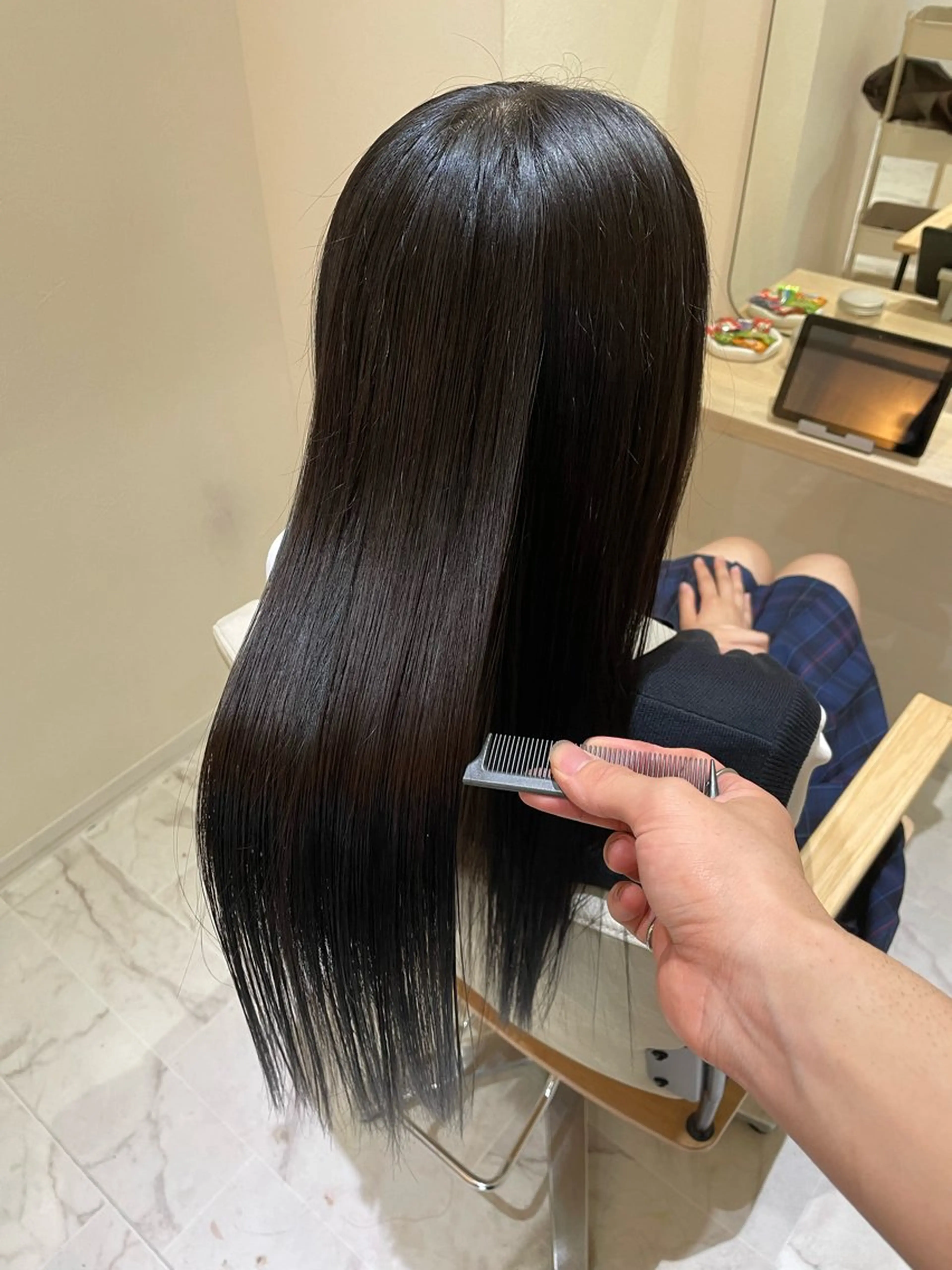 ロング カット ヘアカラー トリートメント IA shibuya /山下開世/髪質改善のヘアスタイル