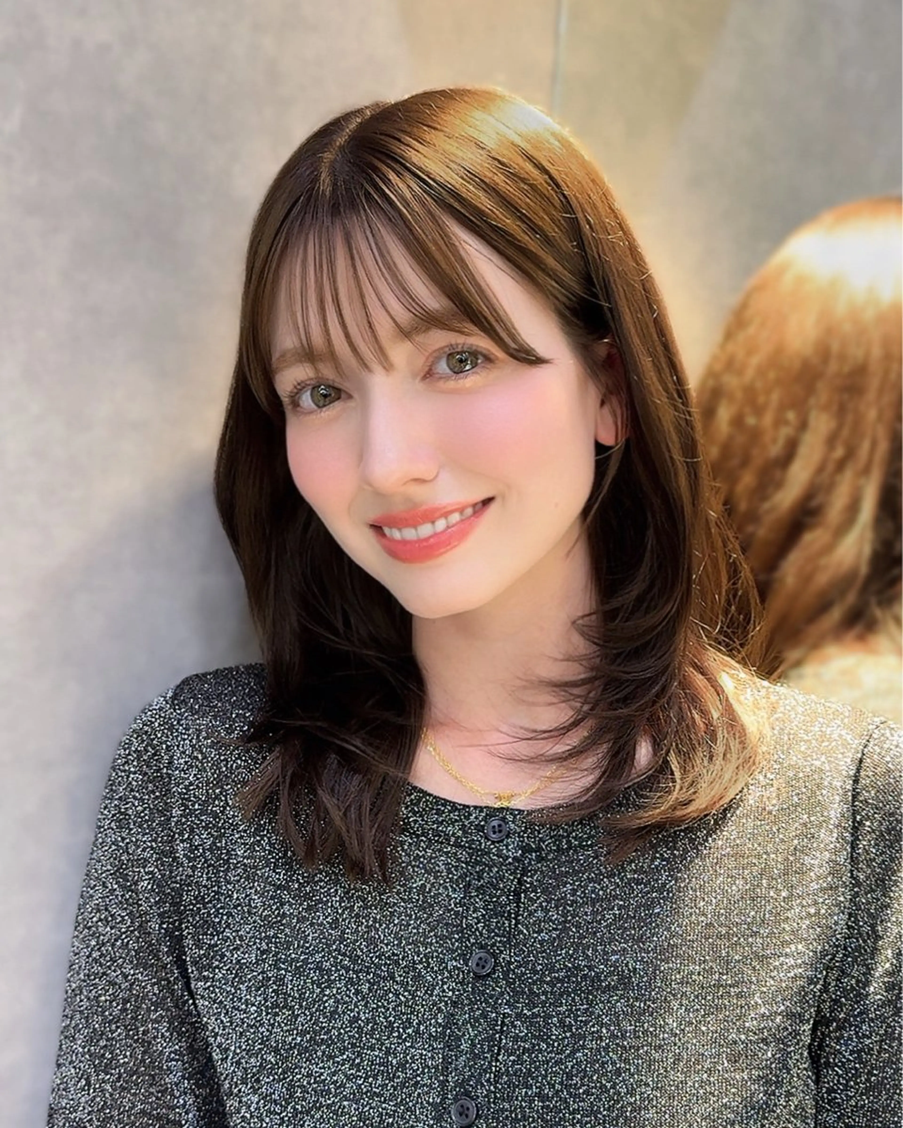 ミディアム 韓国ヘア/美髪矯正/ Haruna🦋のヘアスタイル