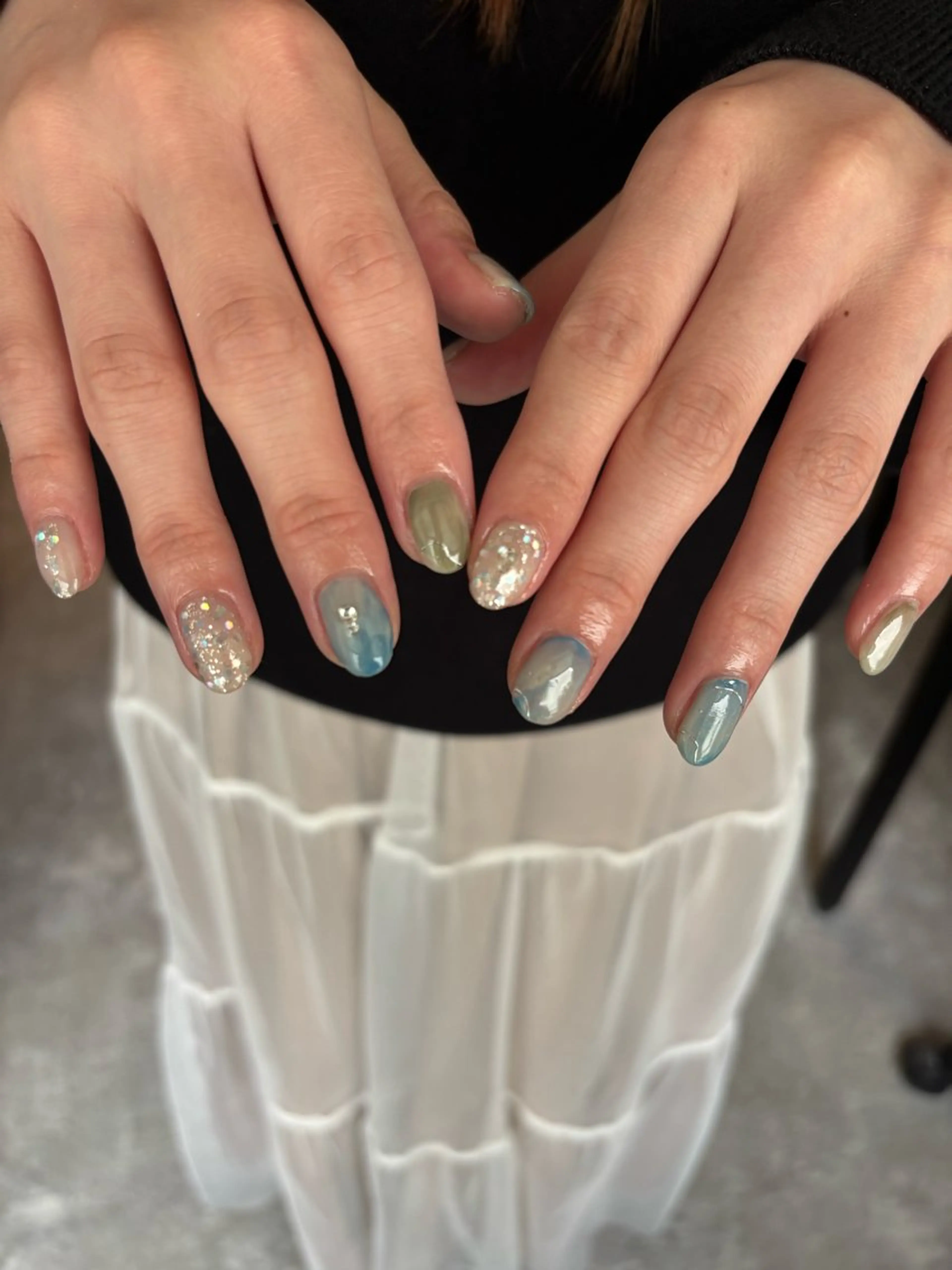 ネイル ニュアンスネイル ハンドネイル 【新宿三丁目】 もえNoël🎨🤍のネイルデザイン