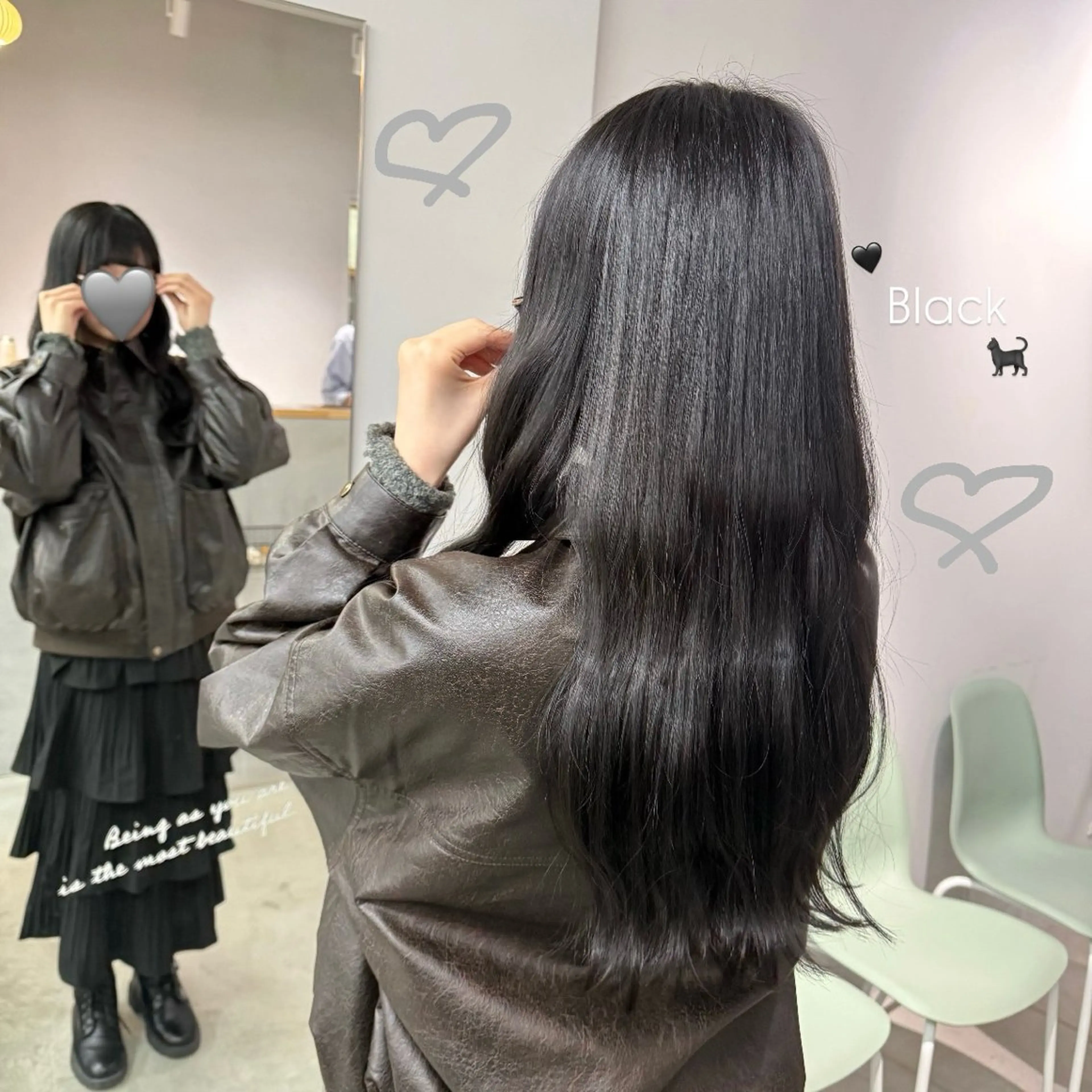 ロング カラー ボブ レイヤーカット ロング ヘアカラー 佐藤 歩菜のヘアスタイル