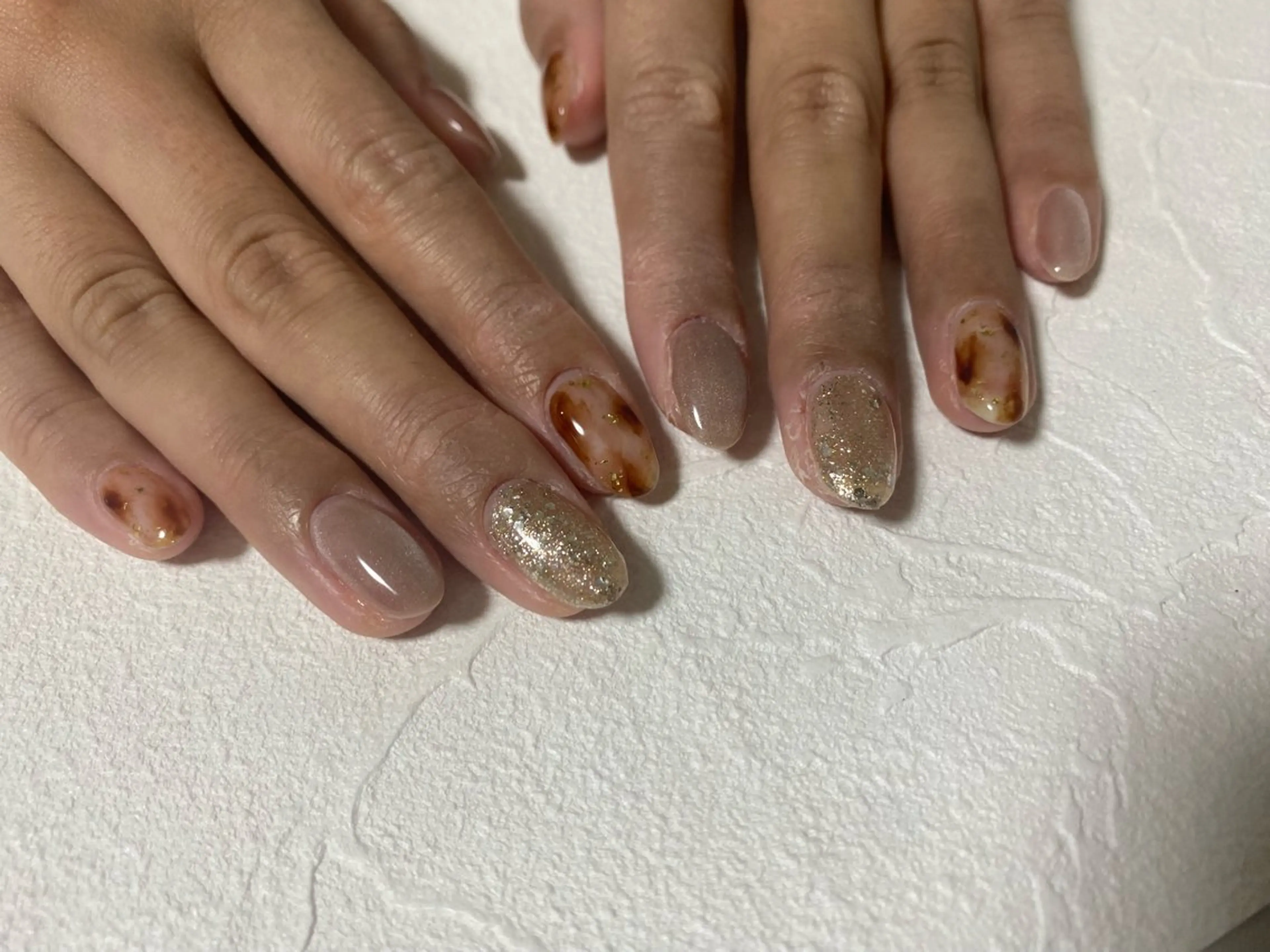 ネイル オーロラネイル フットネイル フレンチネイル ジェルネイル 韓国ネイル ハンドネイル kiki nail たまプラーザのネイルデザイン
