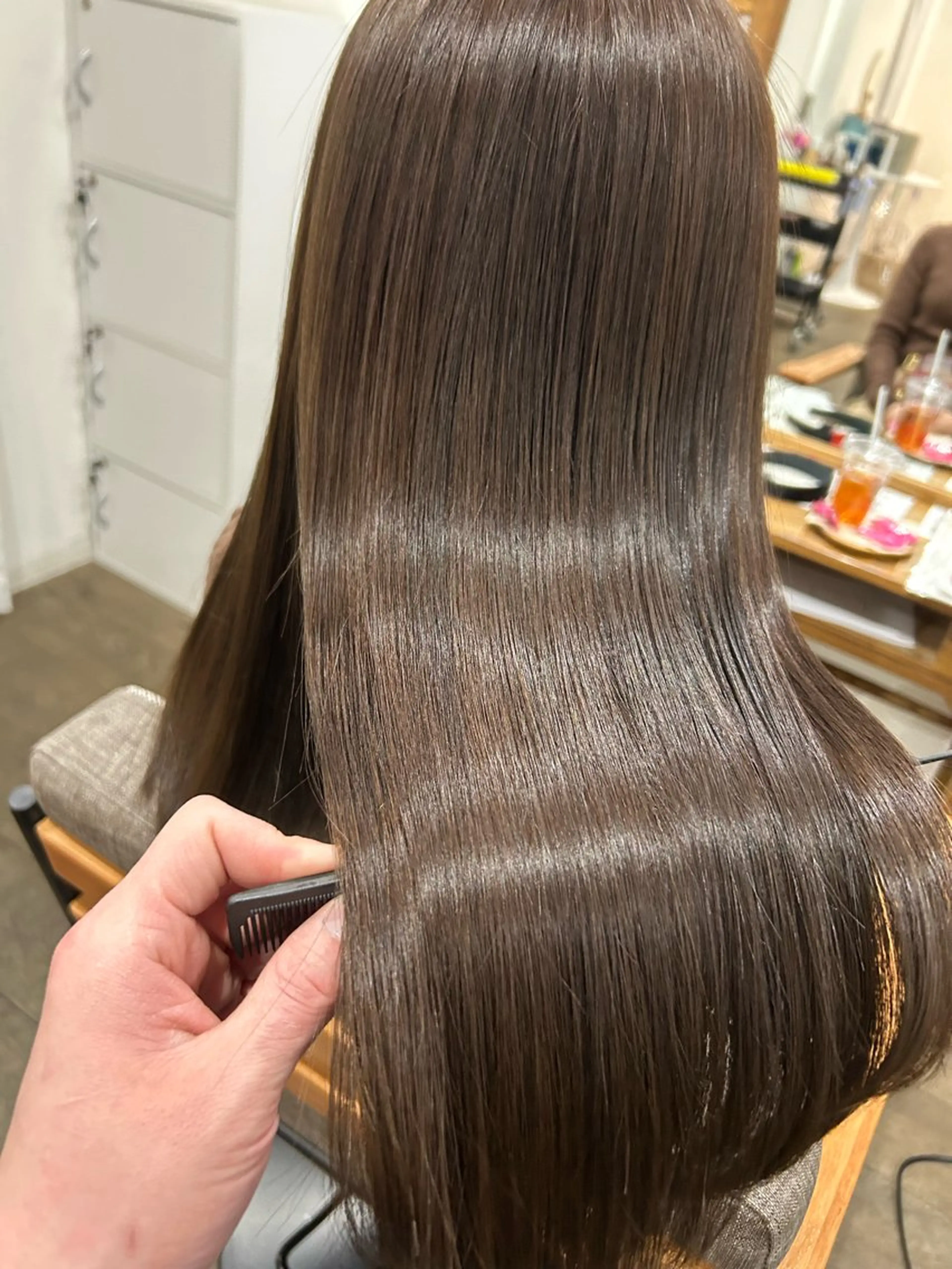 ロング カラー パーマ ブリーチ 髪質改善 ロング トリートメント 酸性ストレート ヘアカラー 縮毛矯正 髪質改善　jewel box~私のトリートメント~東梅田店所属・💎髪質改善専門 jewel boxのヘアスタイル