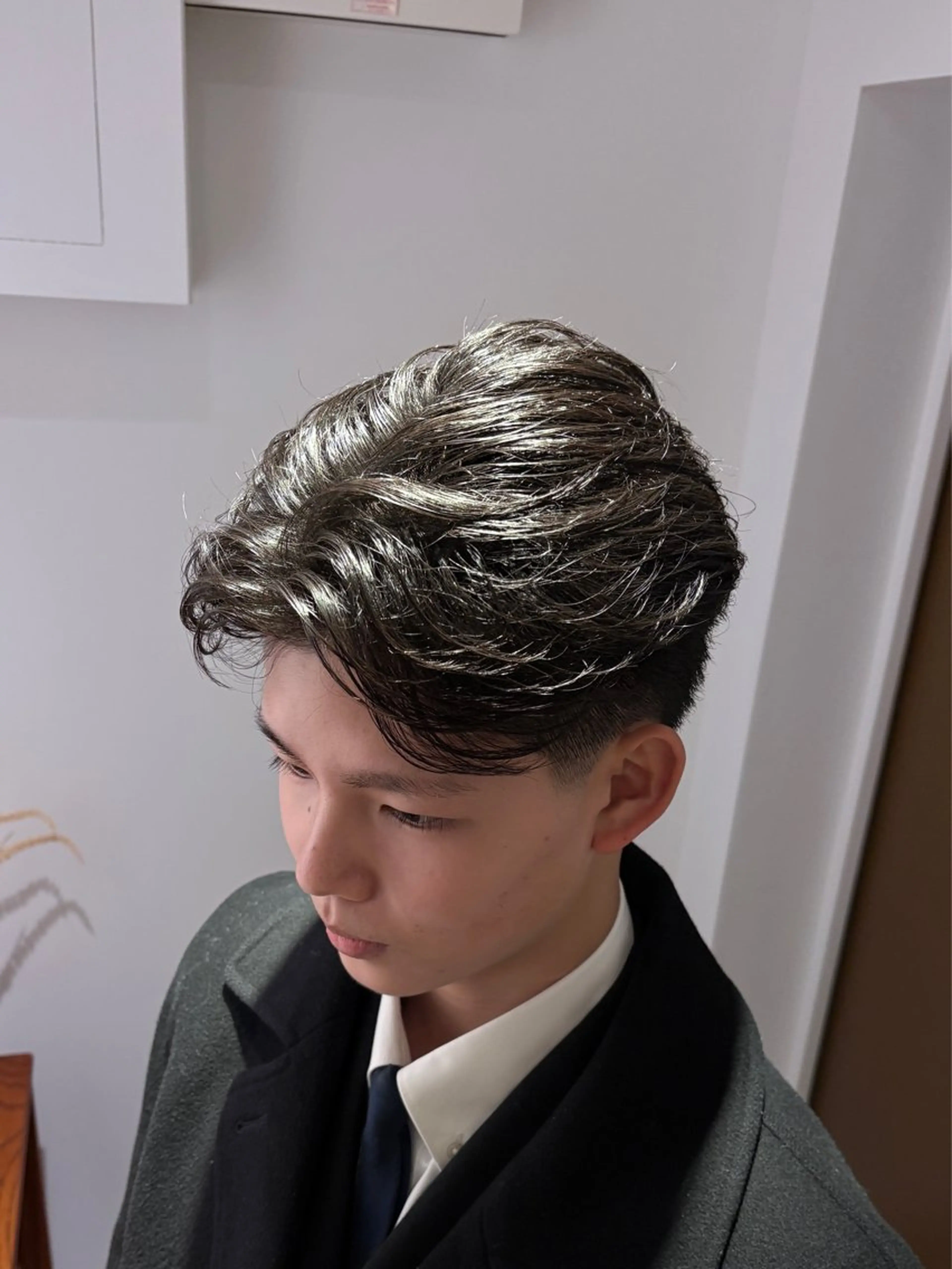 ショート メンズ センターパート メンズカット 髙橋創のヘアスタイル