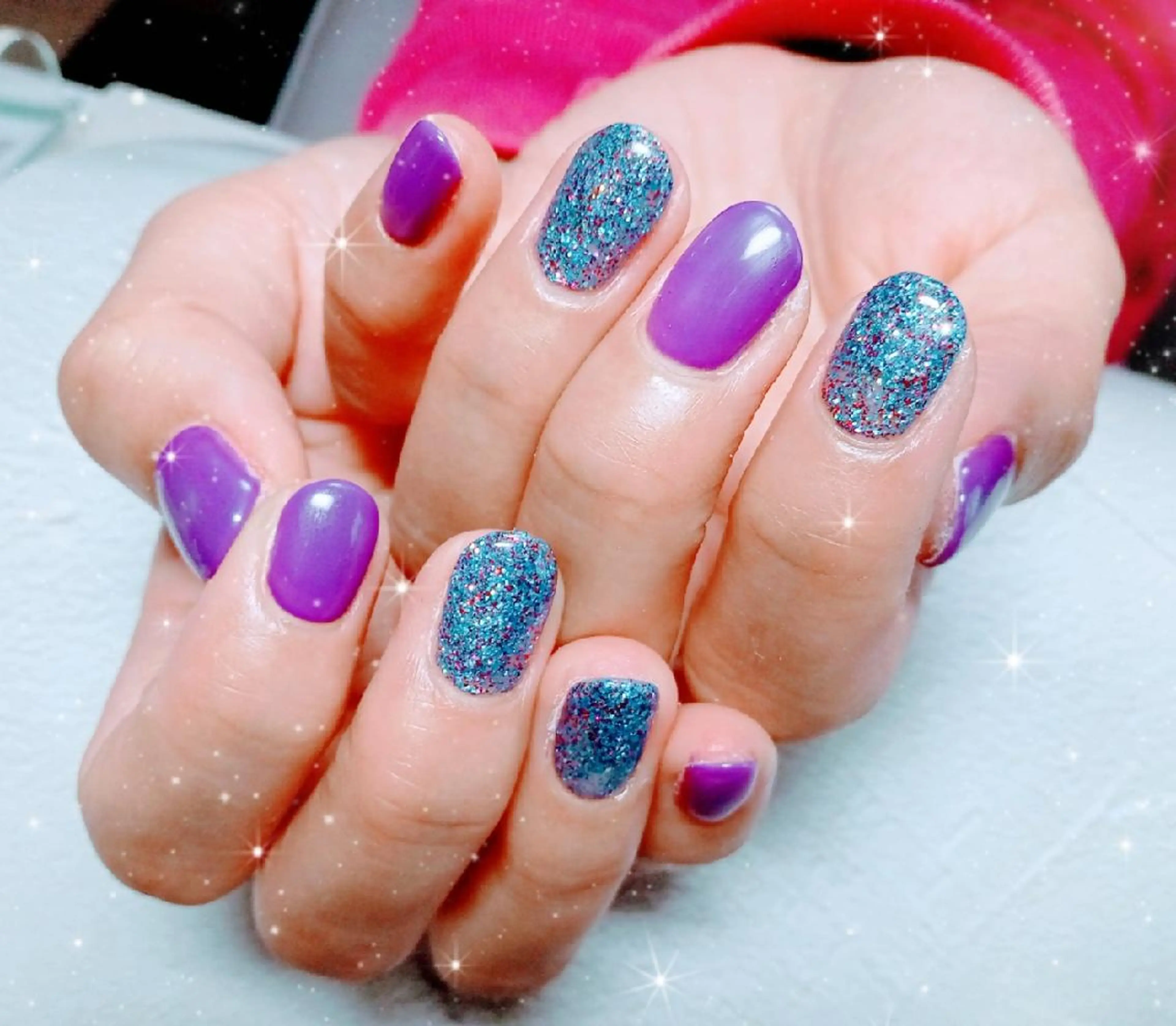 ショート ネイル ハンドネイル flure de neige yukiのネイルデザイン