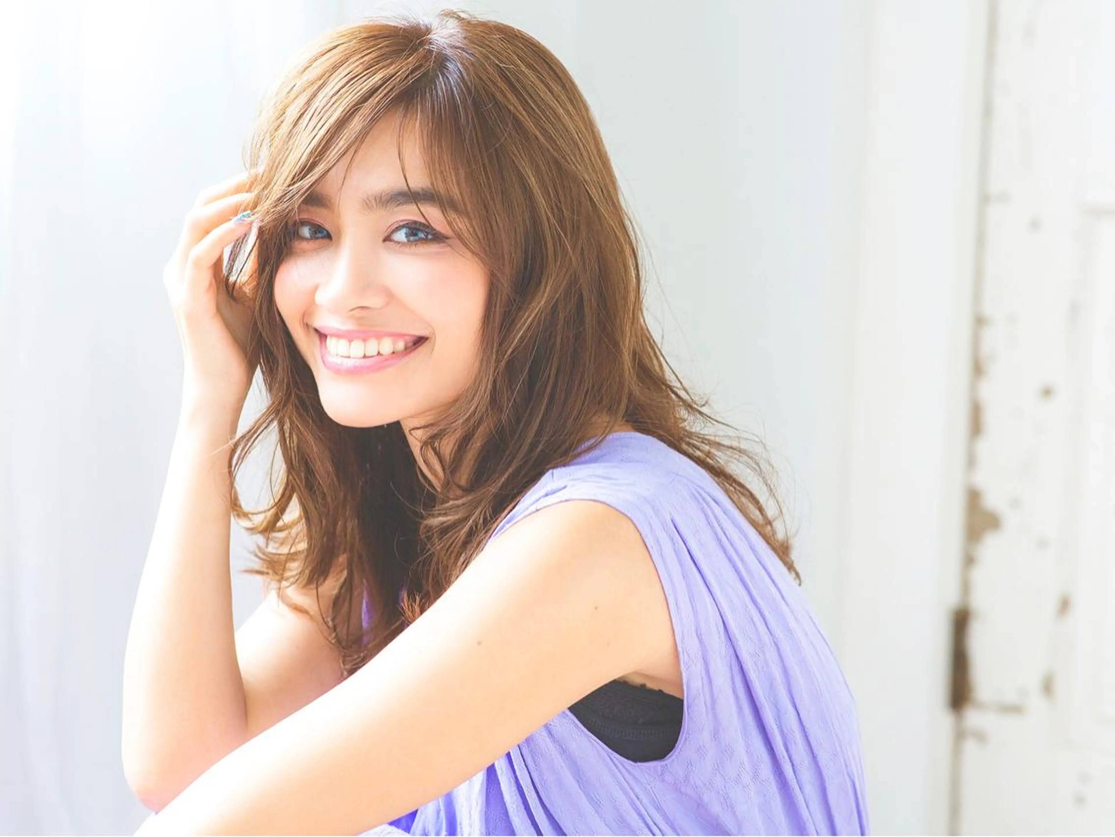 ロング カラー ヘアカラー トリートメント ✨艶髪満足度◎✨ 菅沼 麻衣子のヘアスタイル