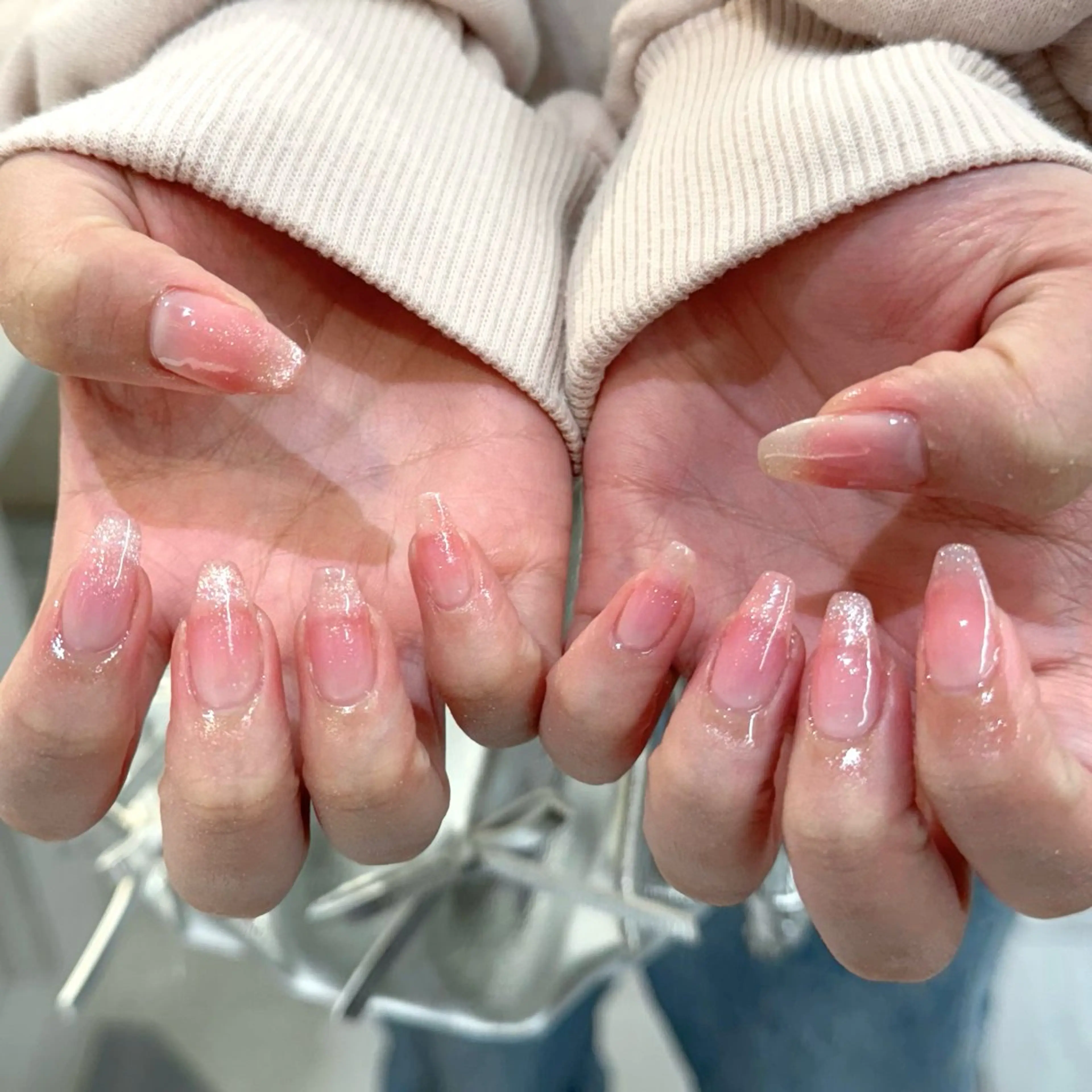 ネイル チークネイル ハンドネイル ハンドケア Chizuru ☾ ໋のネイルデザイン