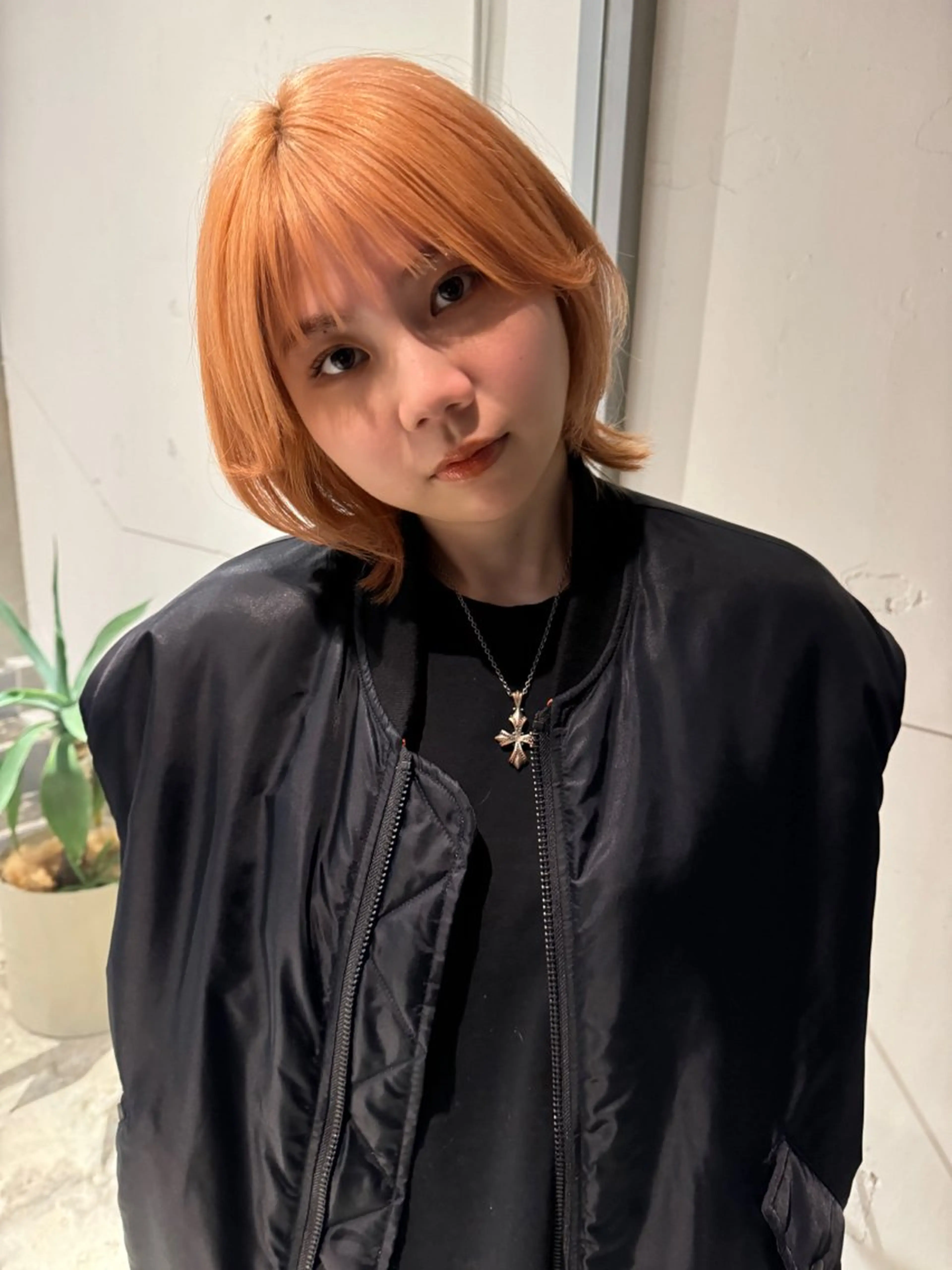 ミディアム カラー カット ヘアカラー レイヤーカット/ ダブルカラーサクライのヘアスタイル