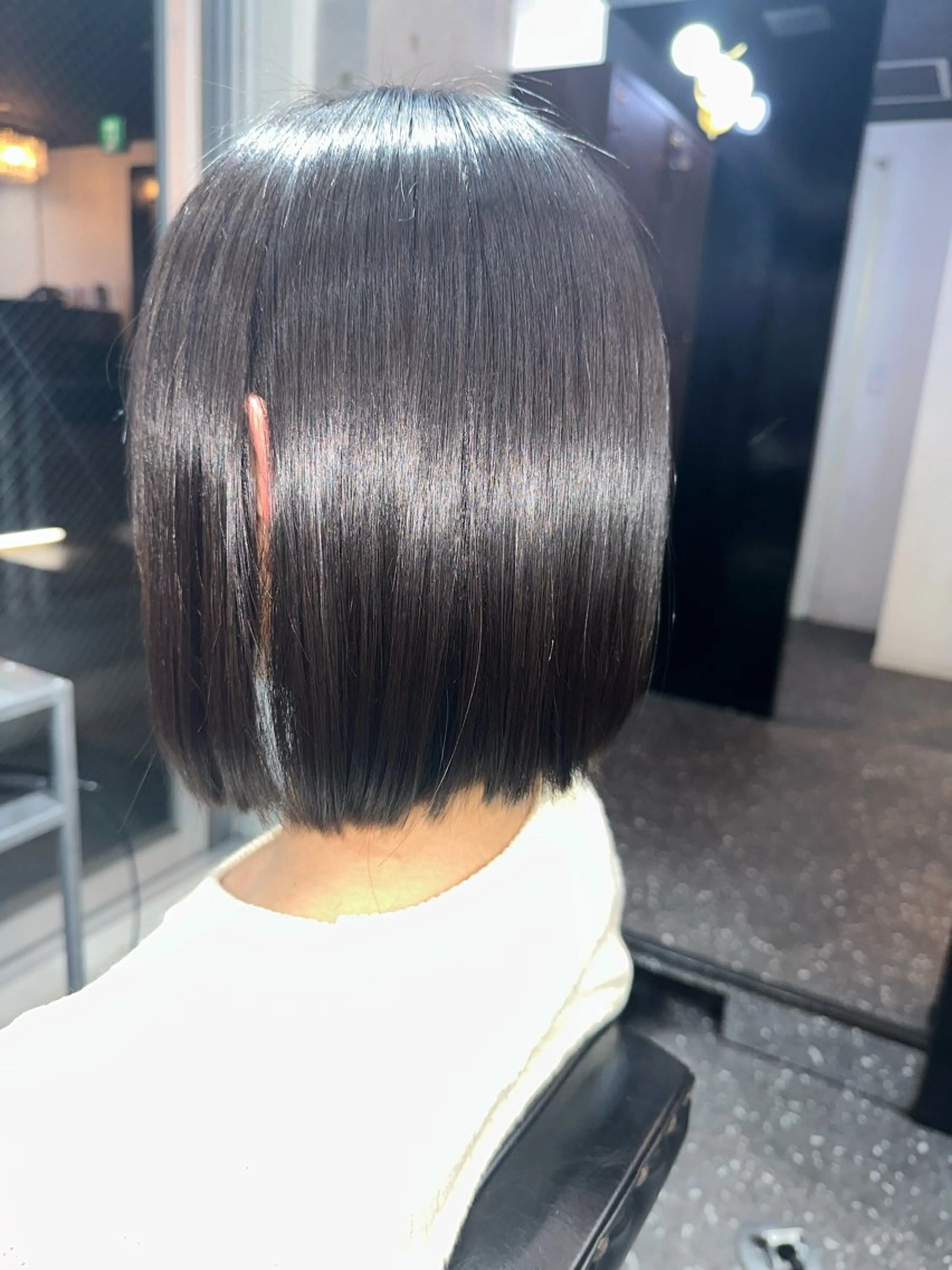 ミディアム パーマ カット 縮毛矯正 トリートメント 髪質改善⭐️縮毛矯正 中野⭐️Rinaのヘアスタイル