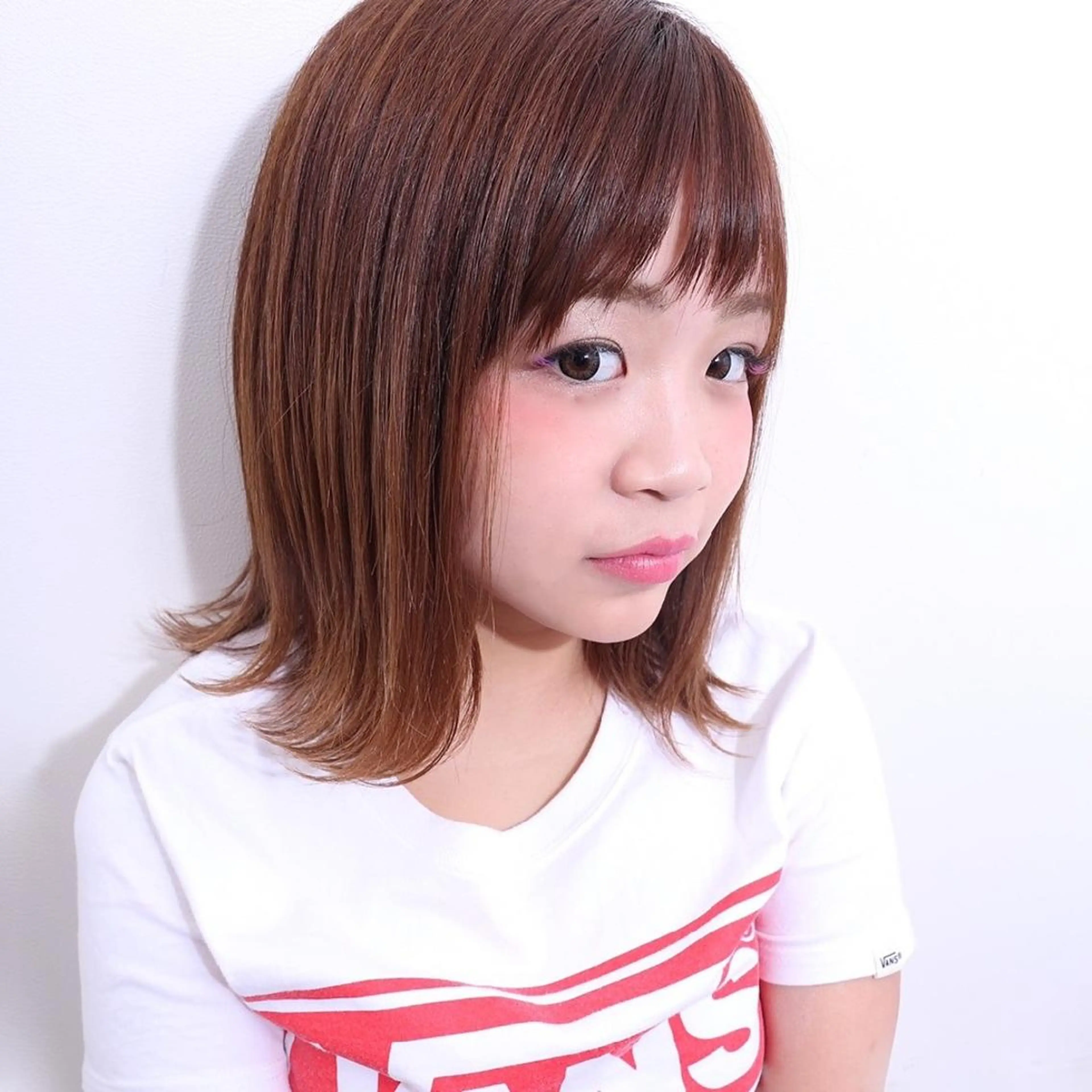 ヘアアレンジ カラー ミディアム ブリーチ/ヘアケア/ 艶髪/イギチハルのヘアスタイル