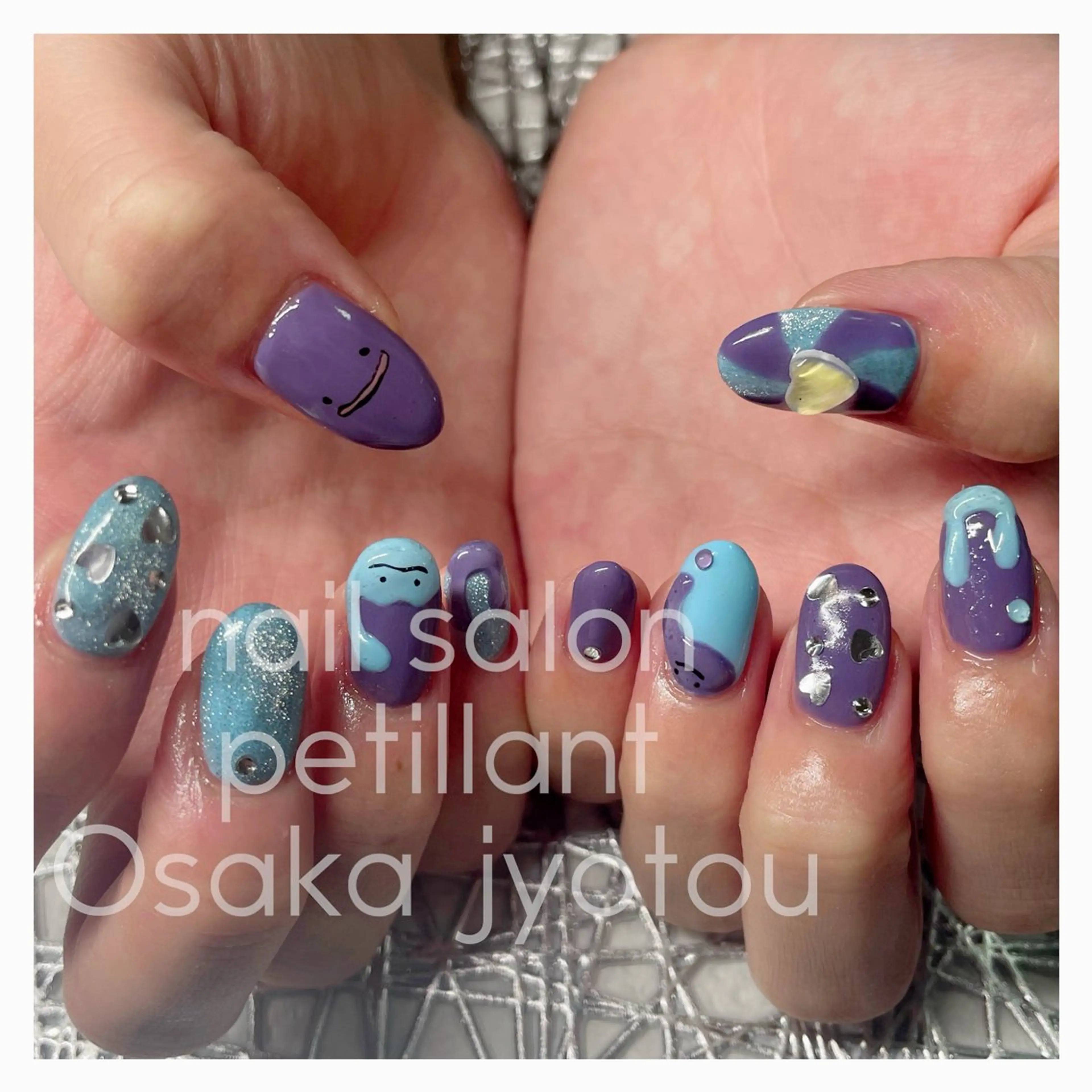 ネイル アートネイル ハロウィン 持ち込み nail salon petillantのネイルデザイン