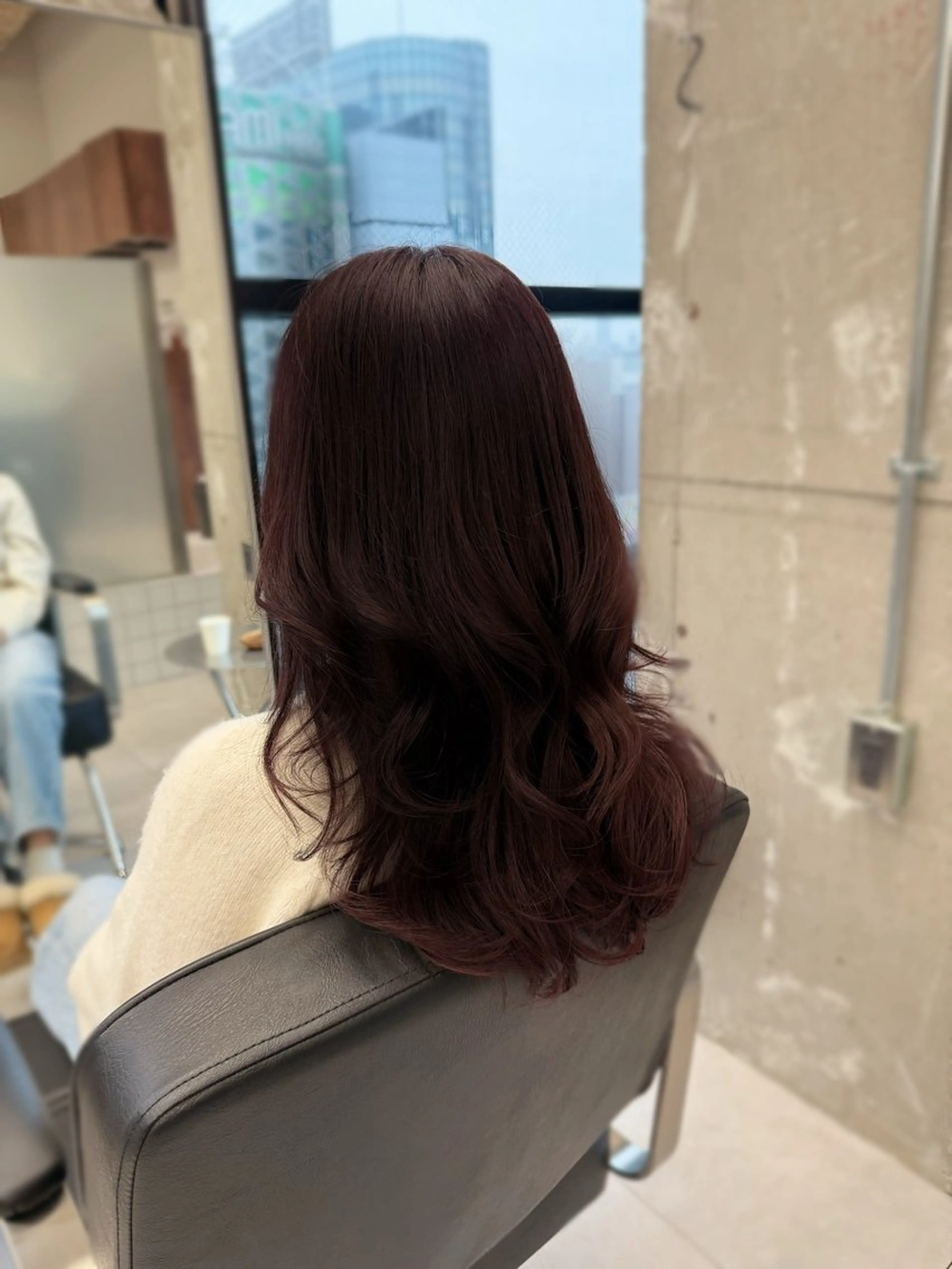 セミロング カラー ヘアアレンジ 透明感カラー カット ヘアカラー トリートメント 縮毛矯正+モテカラー 🎀✨MIHOのヘアスタイル