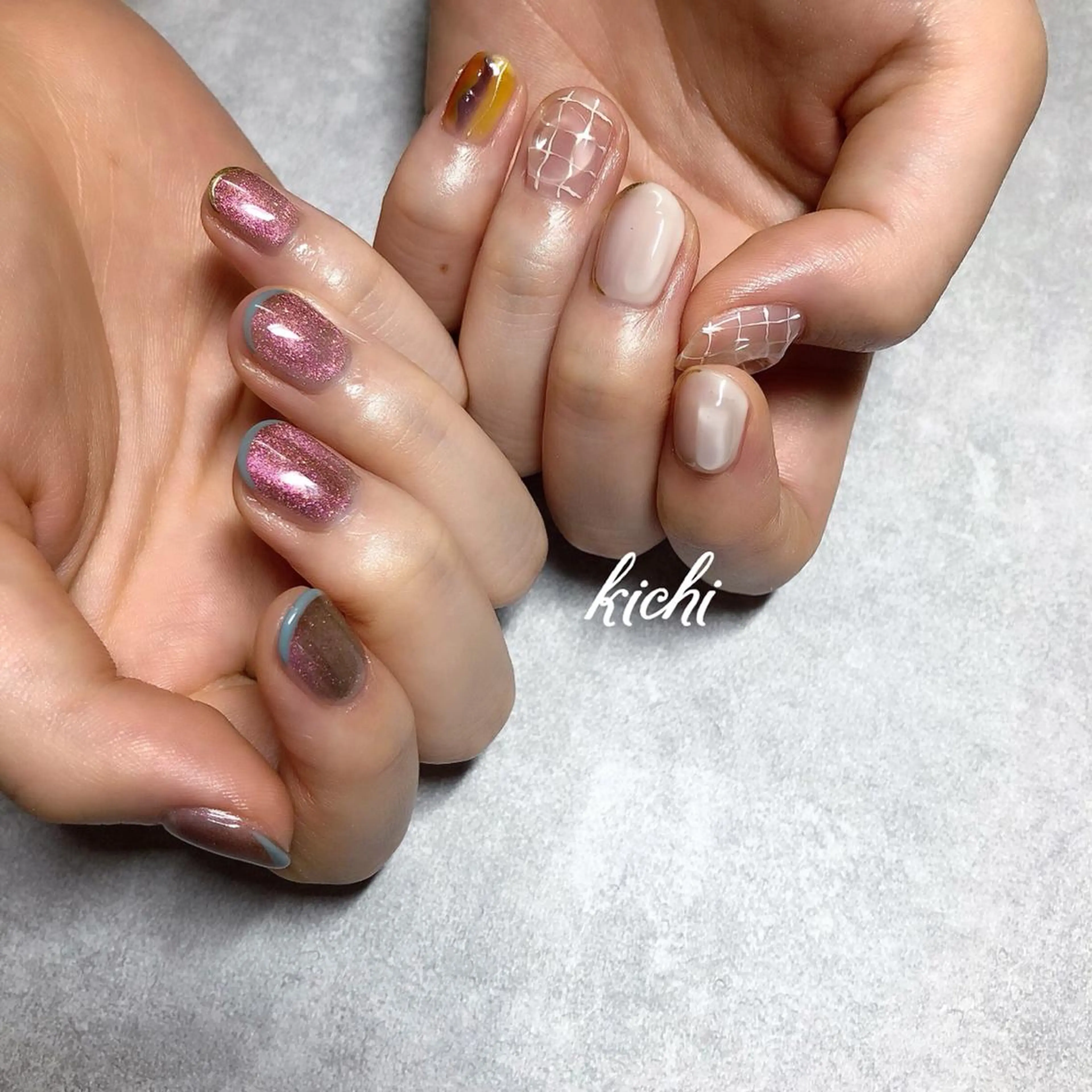 ネイル ハンドネイル フットネイル kichi・: *のネイルデザイン