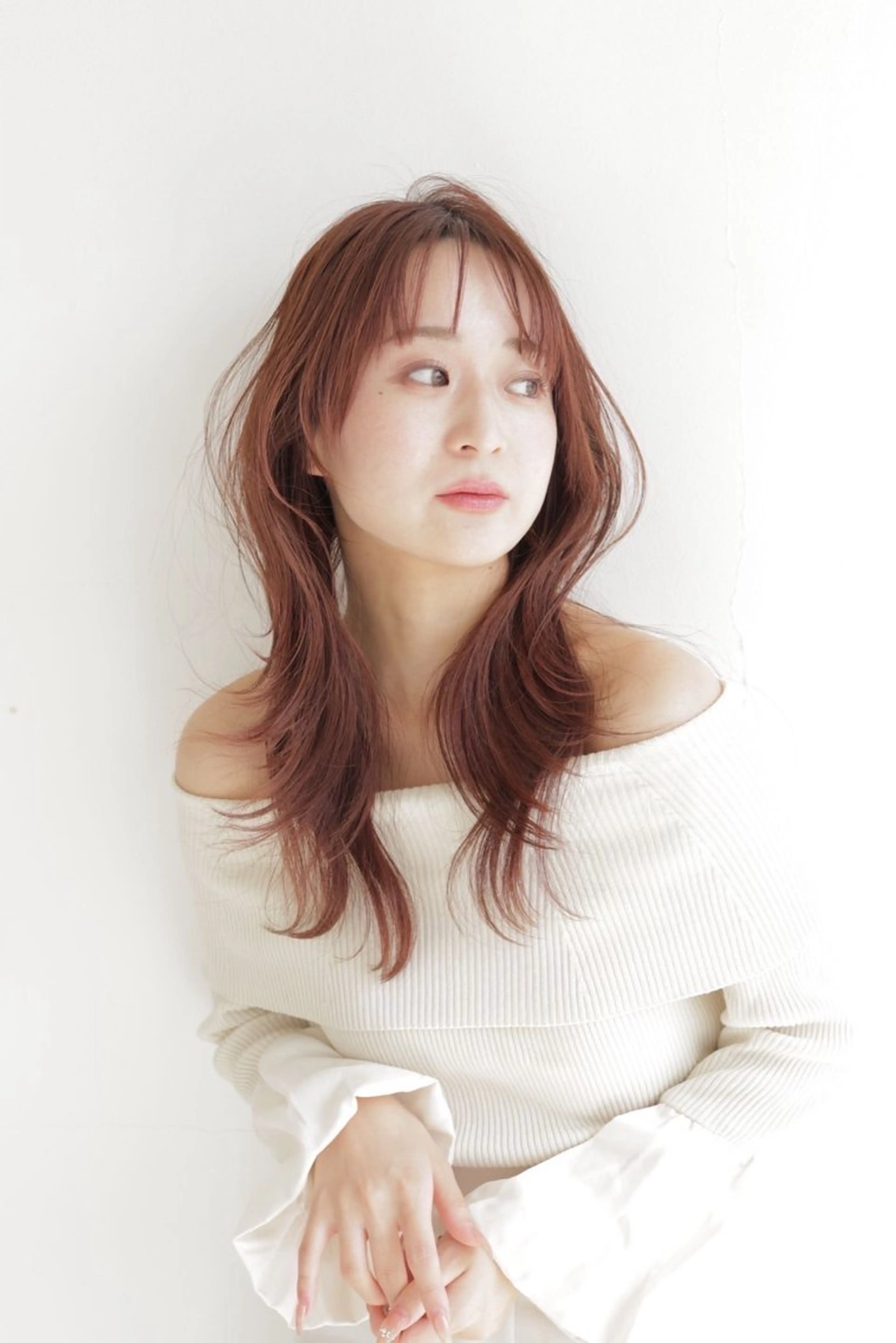 セミロング ヘアカラー 前田 さくらのヘアスタイル