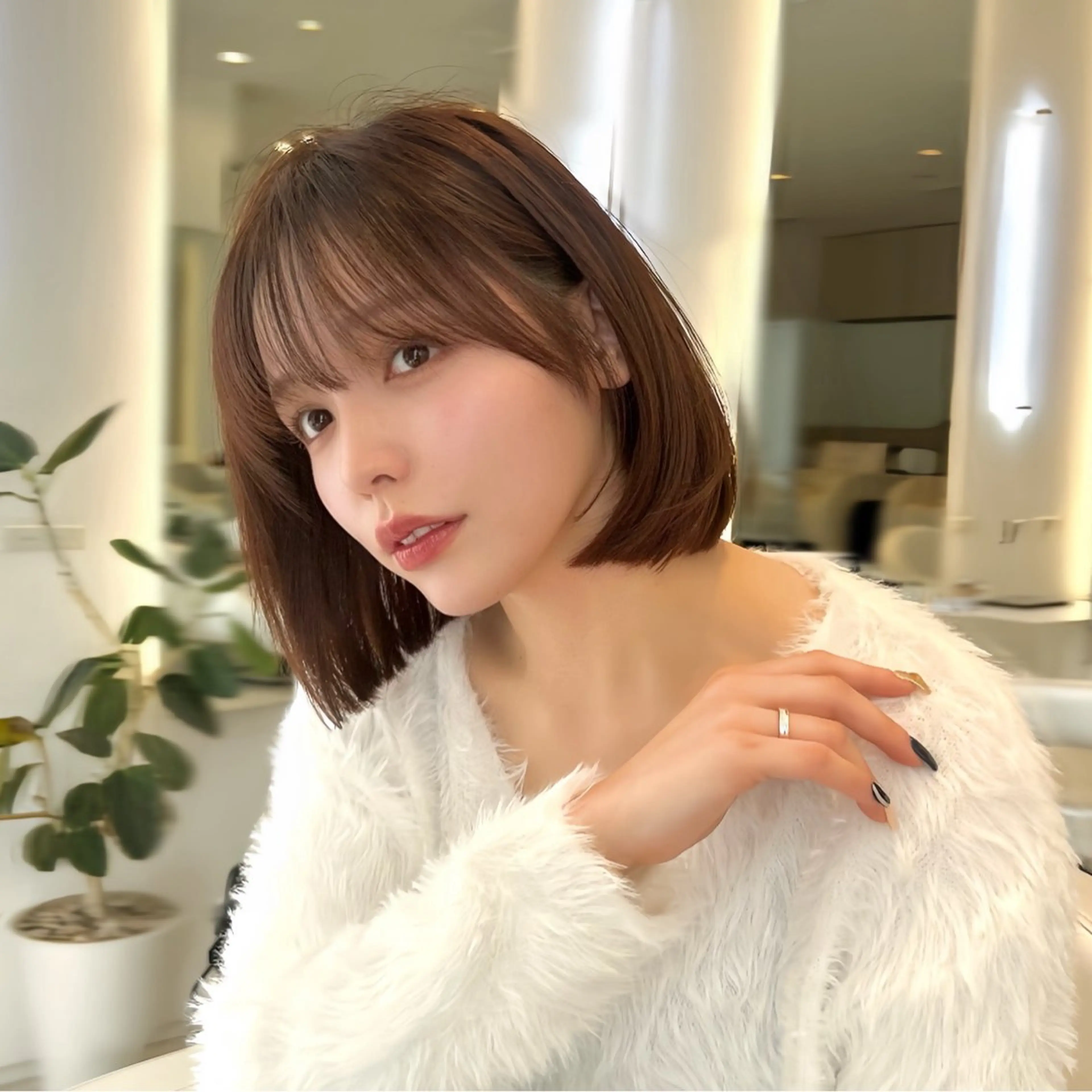 ミディアム カット ヘアカラー トリートメント ✨上品可愛い 垢抜けヘア/後藤✨のヘアスタイル