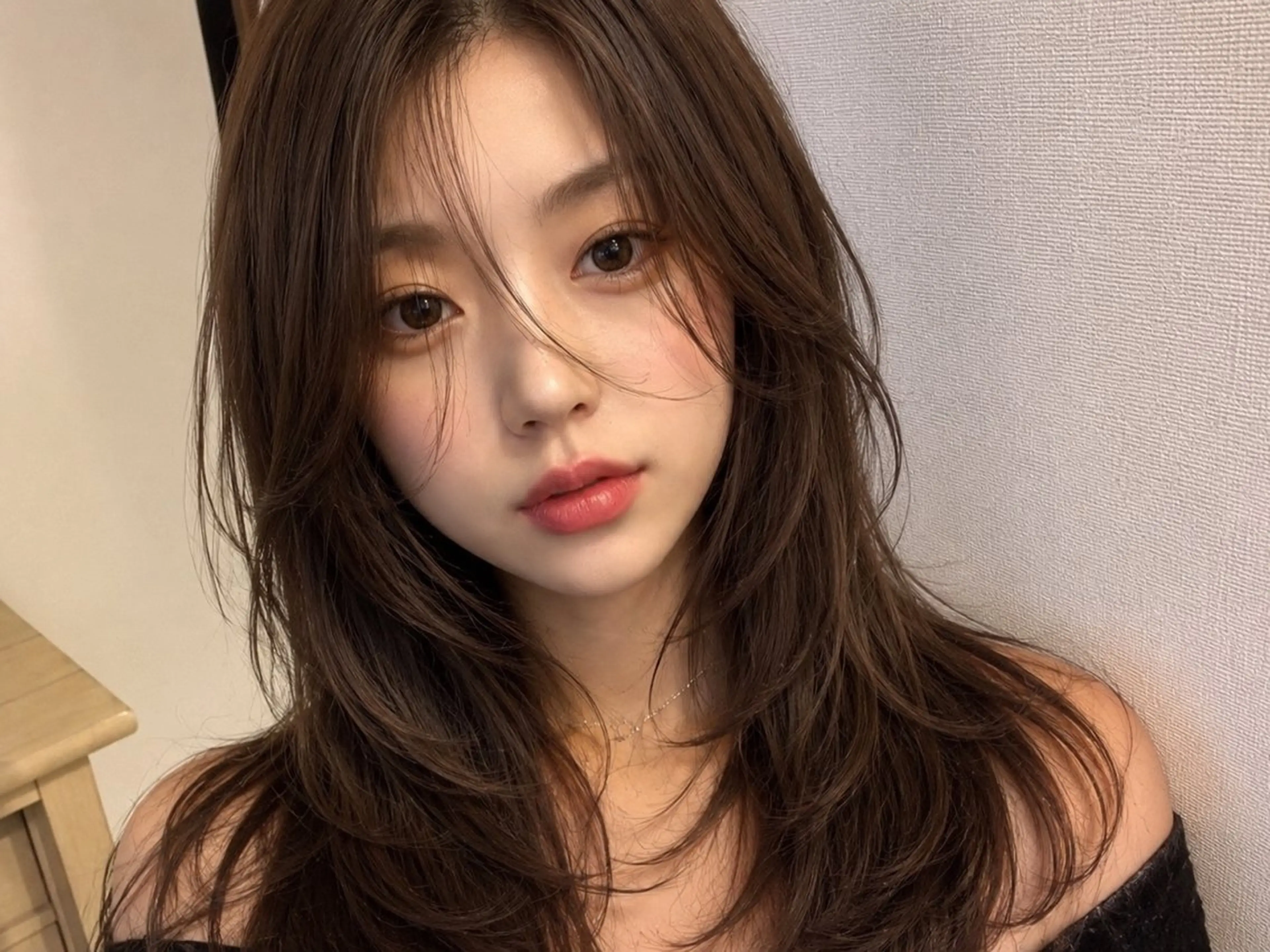 ロング カット honoka💄💋 ワンカラー/髪質改善のヘアスタイル