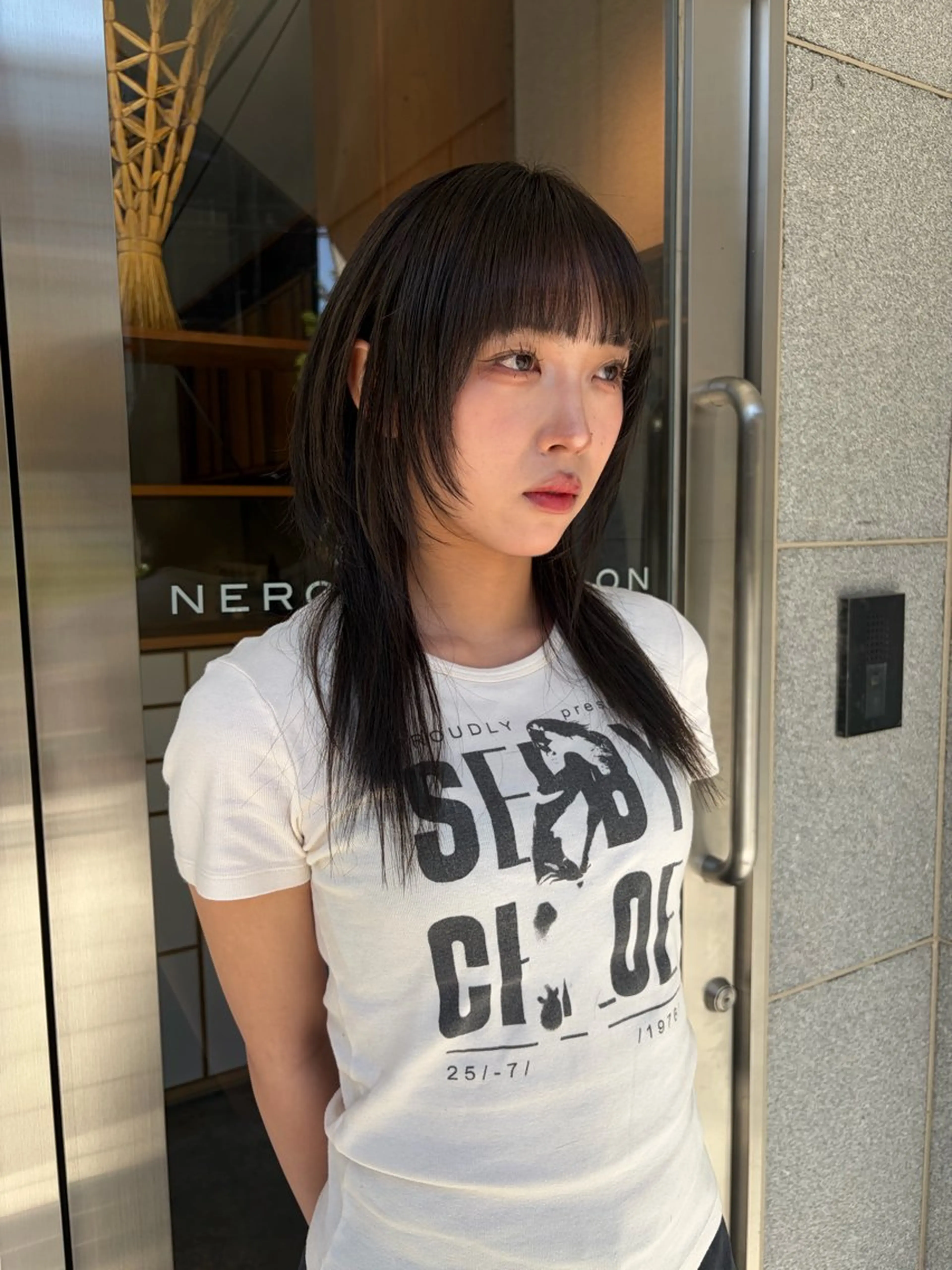 ロング カット レイヤーカット NERO加藤木麻彩のヘアスタイル