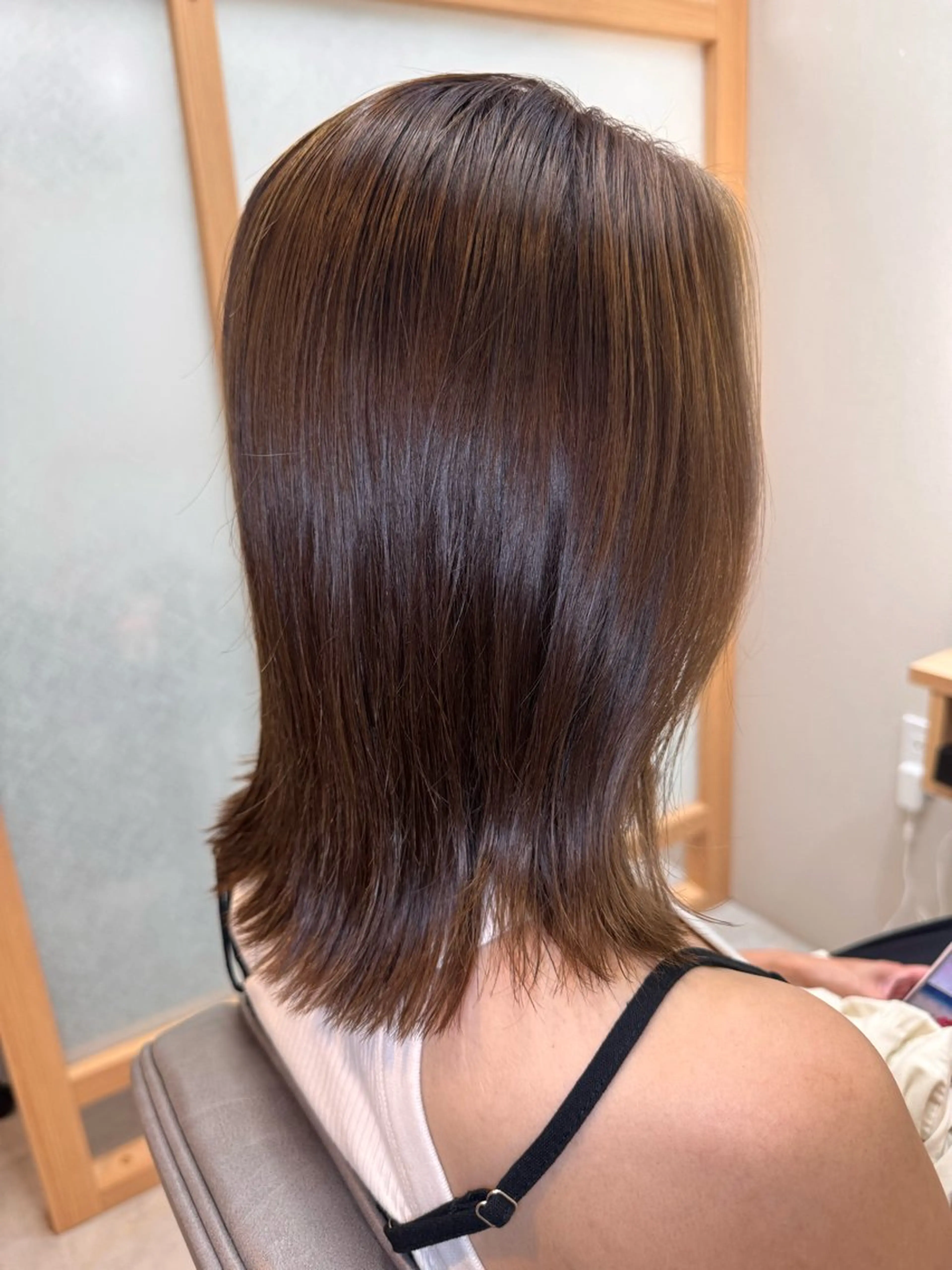 ミディアム カラー みな🫧艶カラー /似合わせカットのヘアスタイル