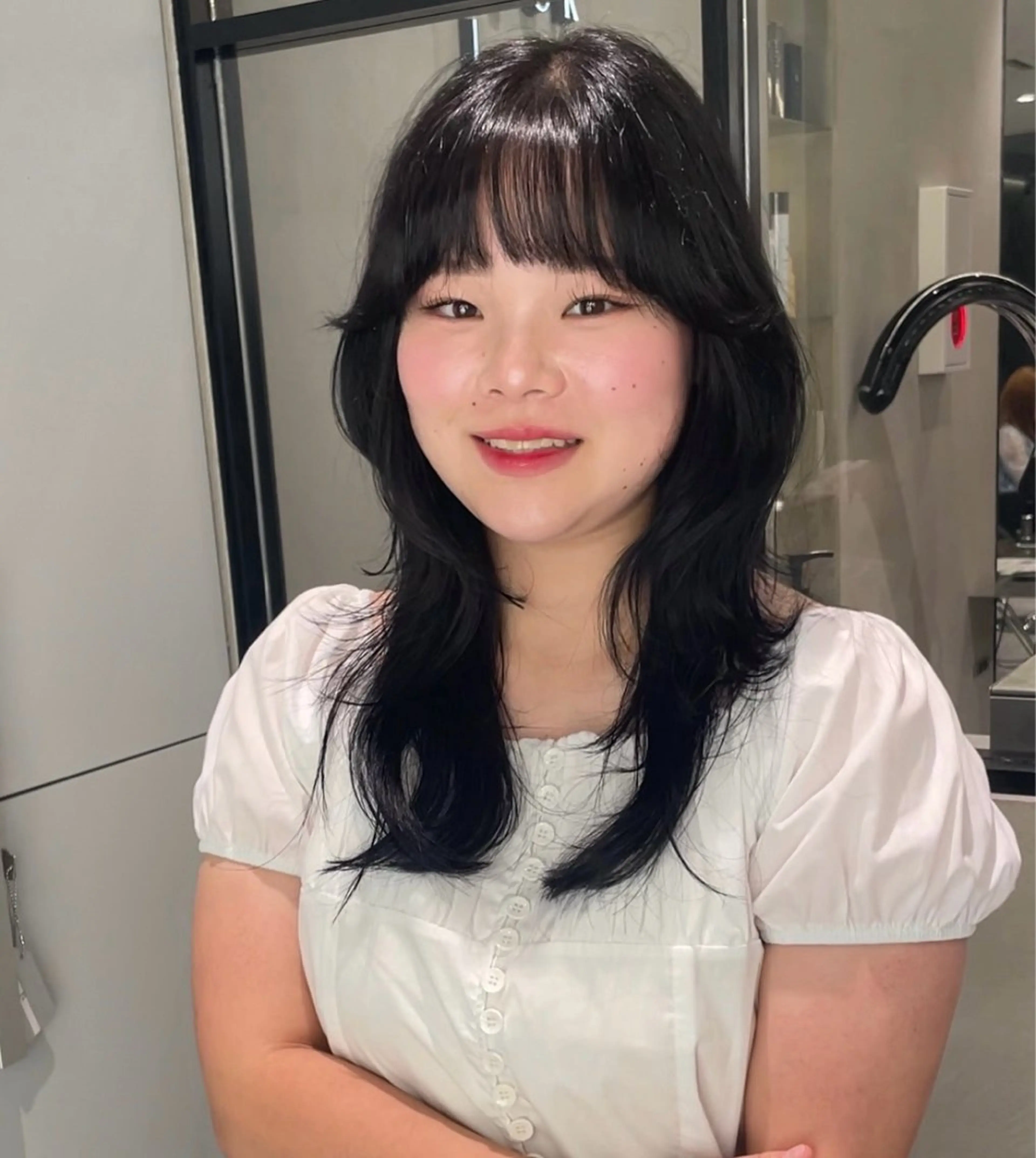 【人気No.3】小顔＆肌映え✨骨格×パーソナルカットカラー 🍒の写真