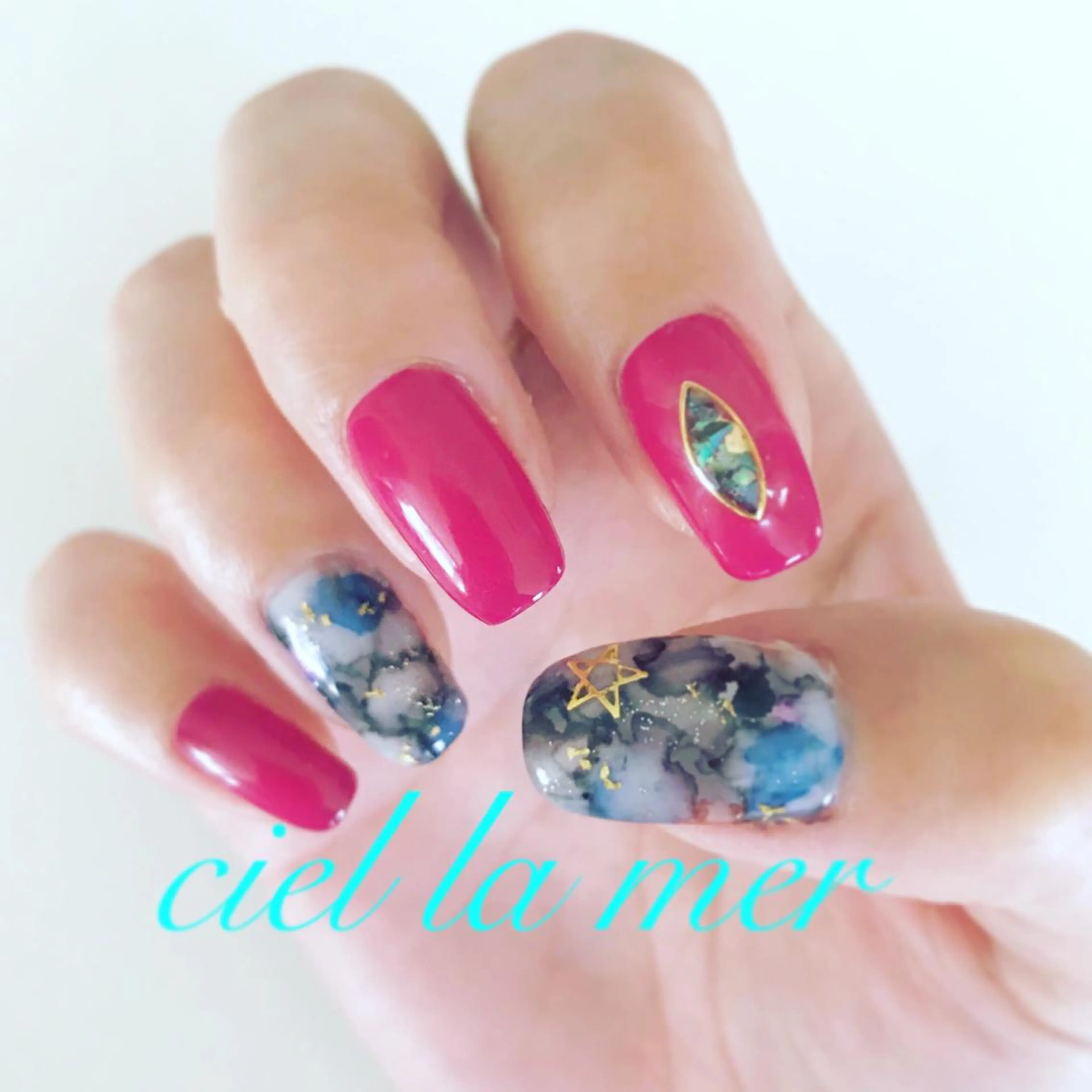 ネイル ハンドネイル フットネイル ciel la merのネイルデザイン