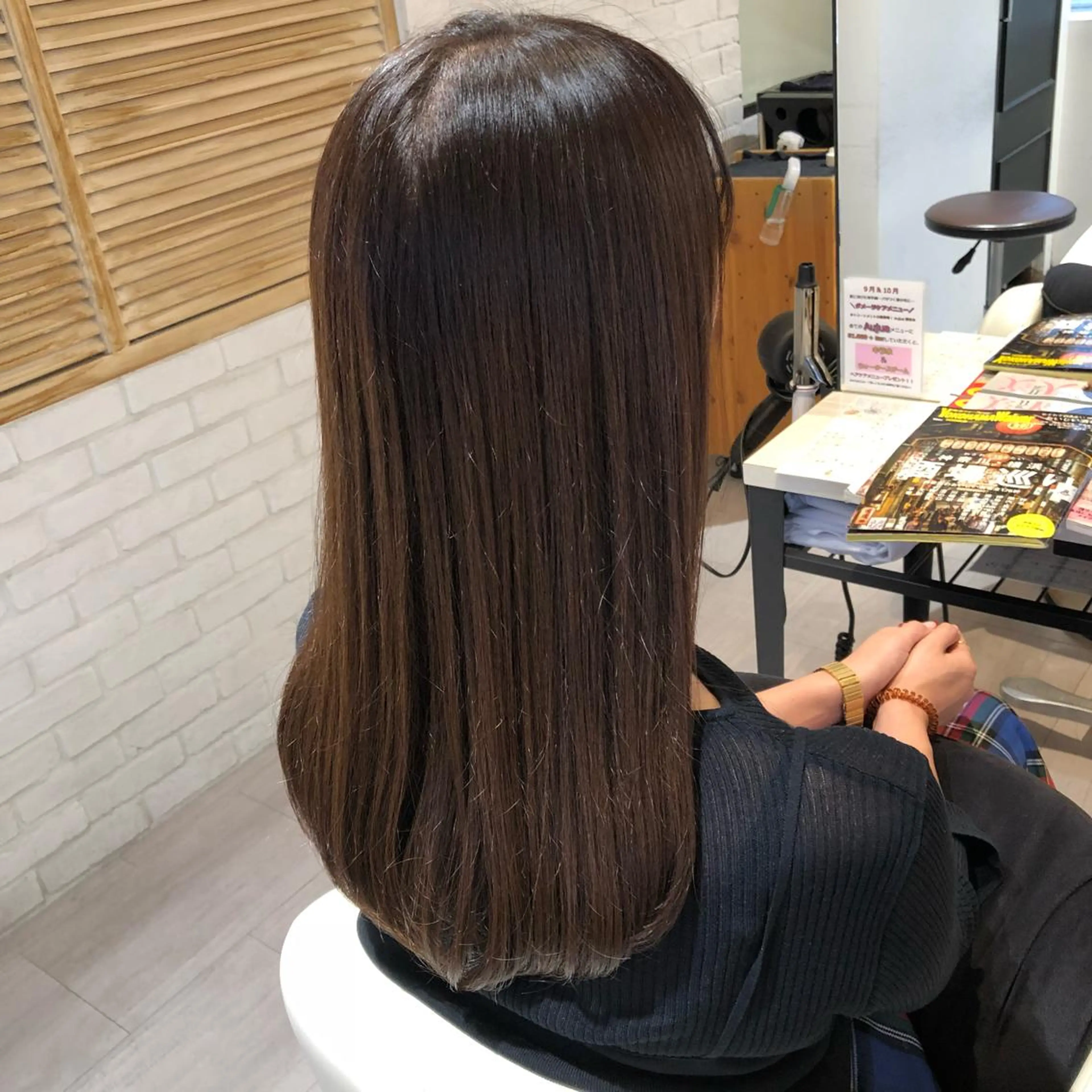 ロング カラー 金子 富士のヘアスタイル