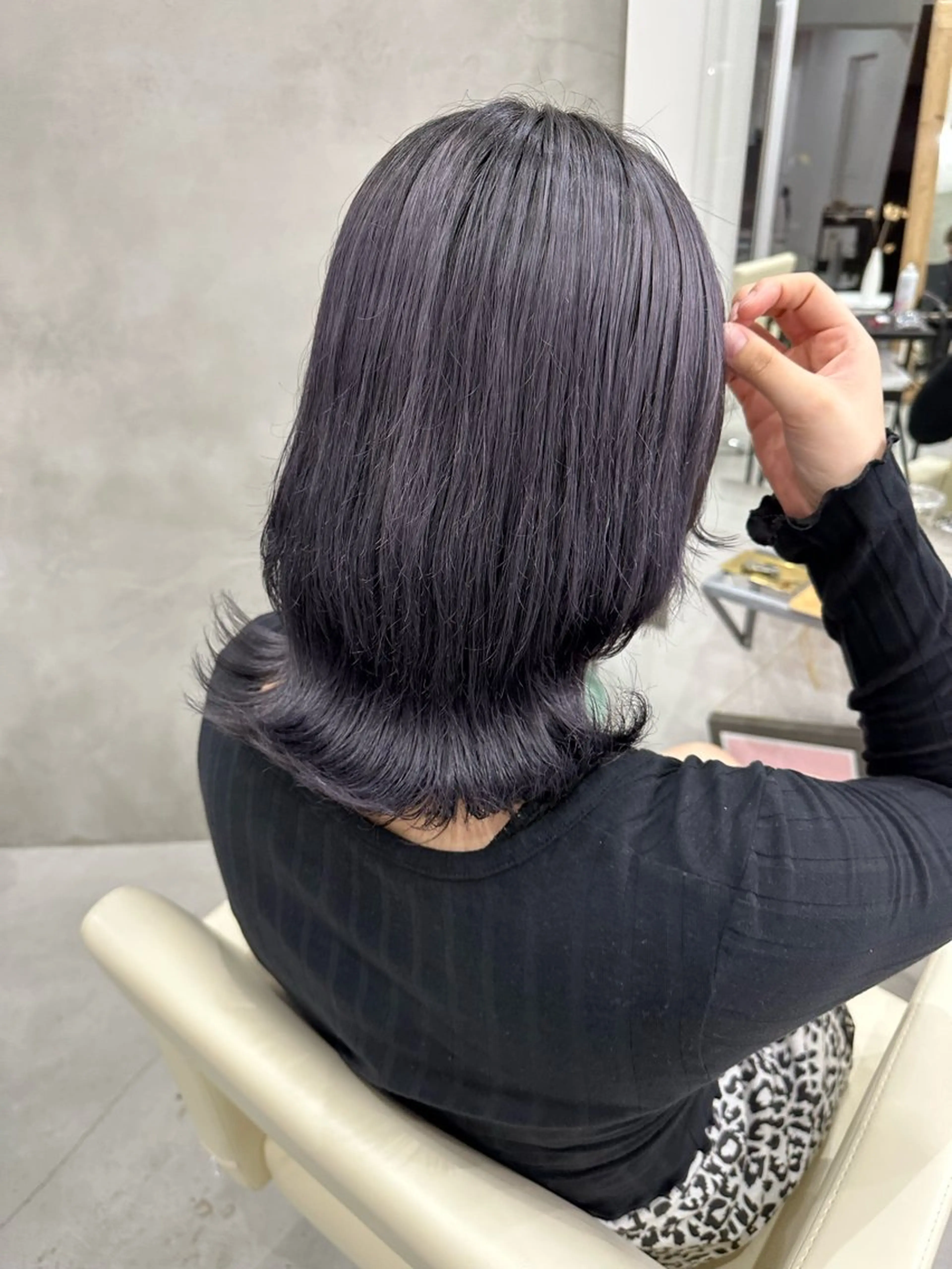 ミディアム カラー さあや 【透け感/艶感】のヘアスタイル