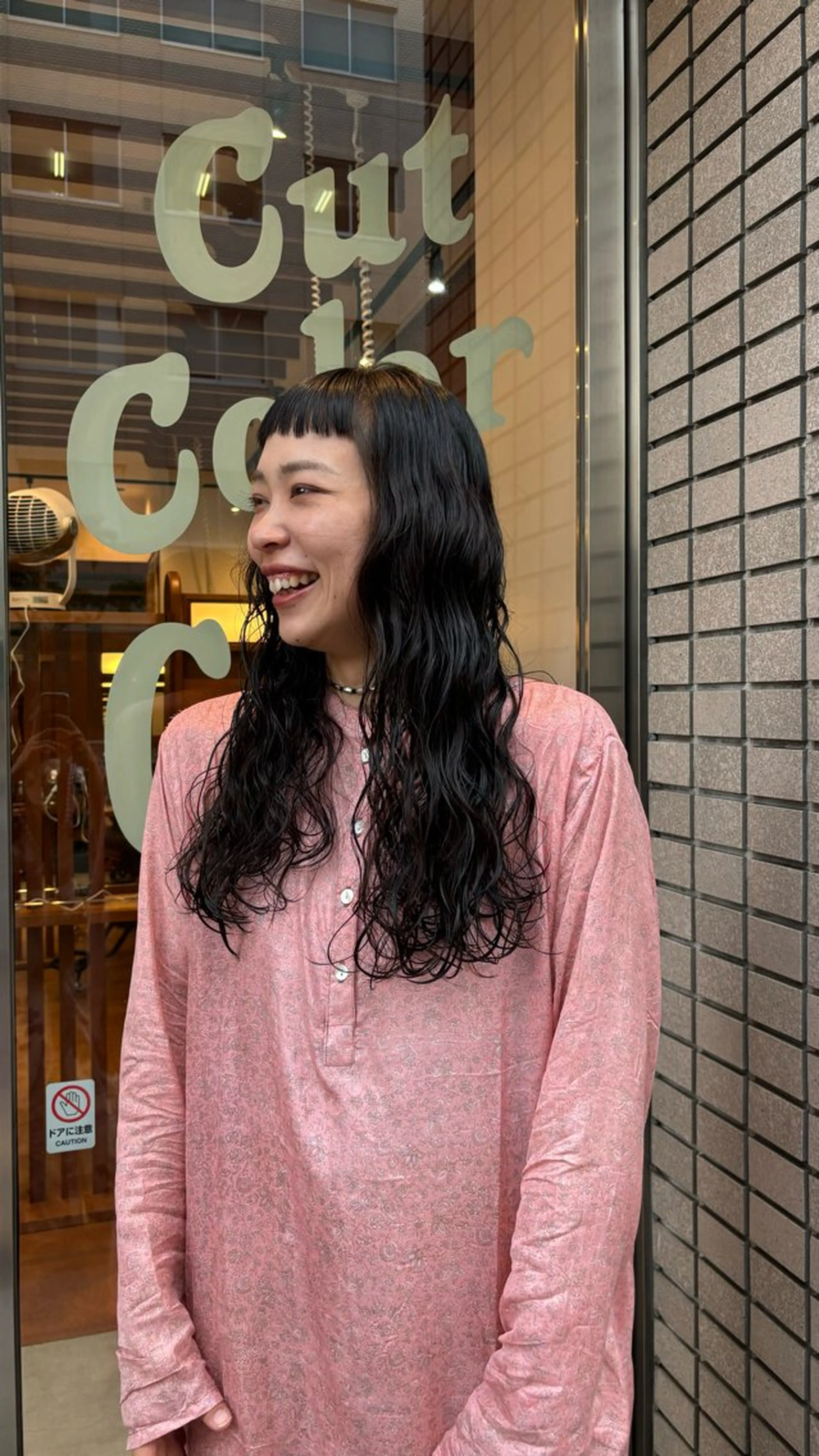 ロング パーマ カット パーマ トリートメント SASAnagano 堀内未梨のヘアスタイル