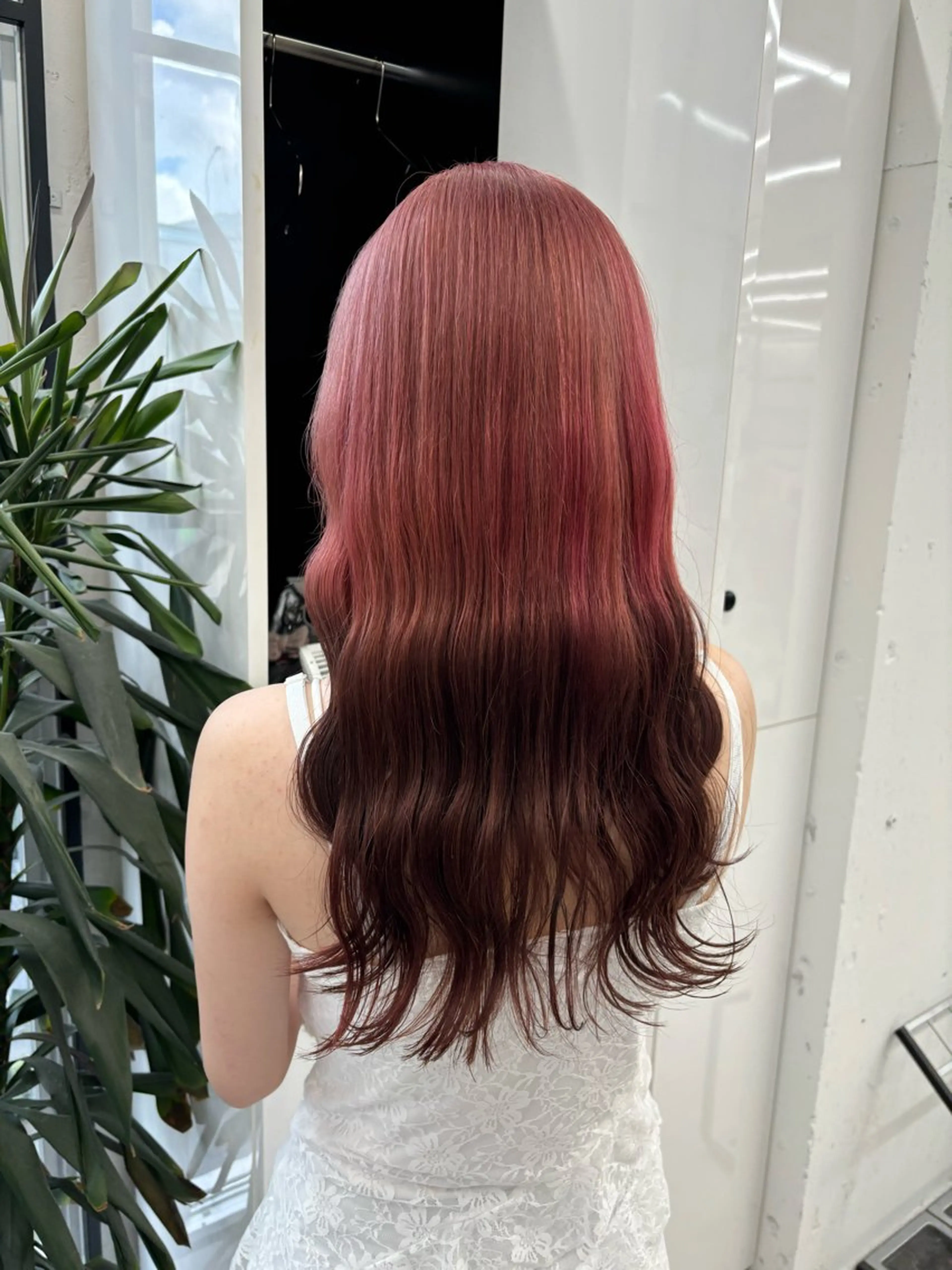 セミロング カラー ヘアアレンジ ブラウンカラー 夕羽夢🍓矢場/ 透明感カラーのヘアスタイル