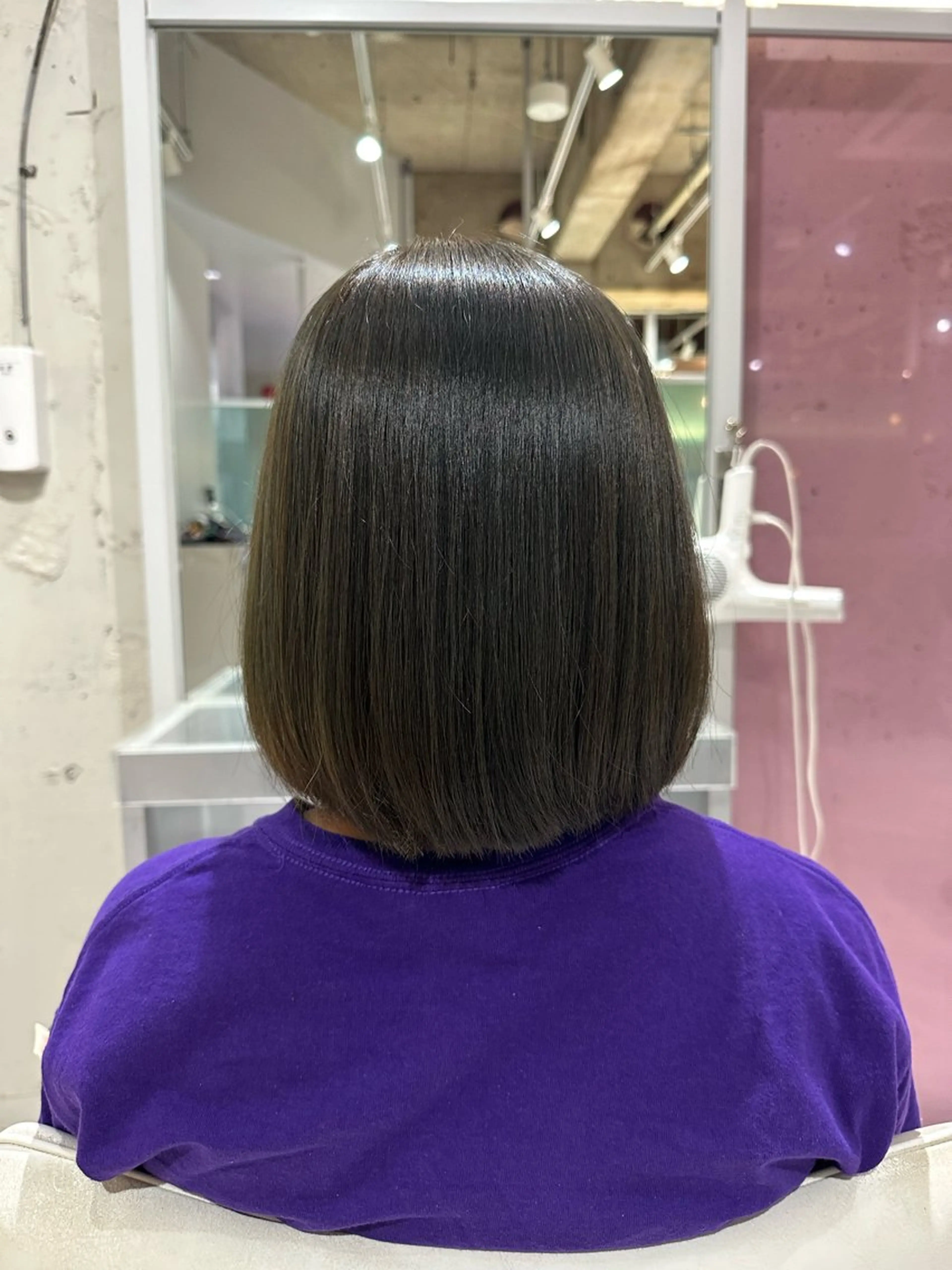 ミディアム ヘアカラー 酸性ストレート/艶髪 /縮毛/sara❄️のヘアスタイル