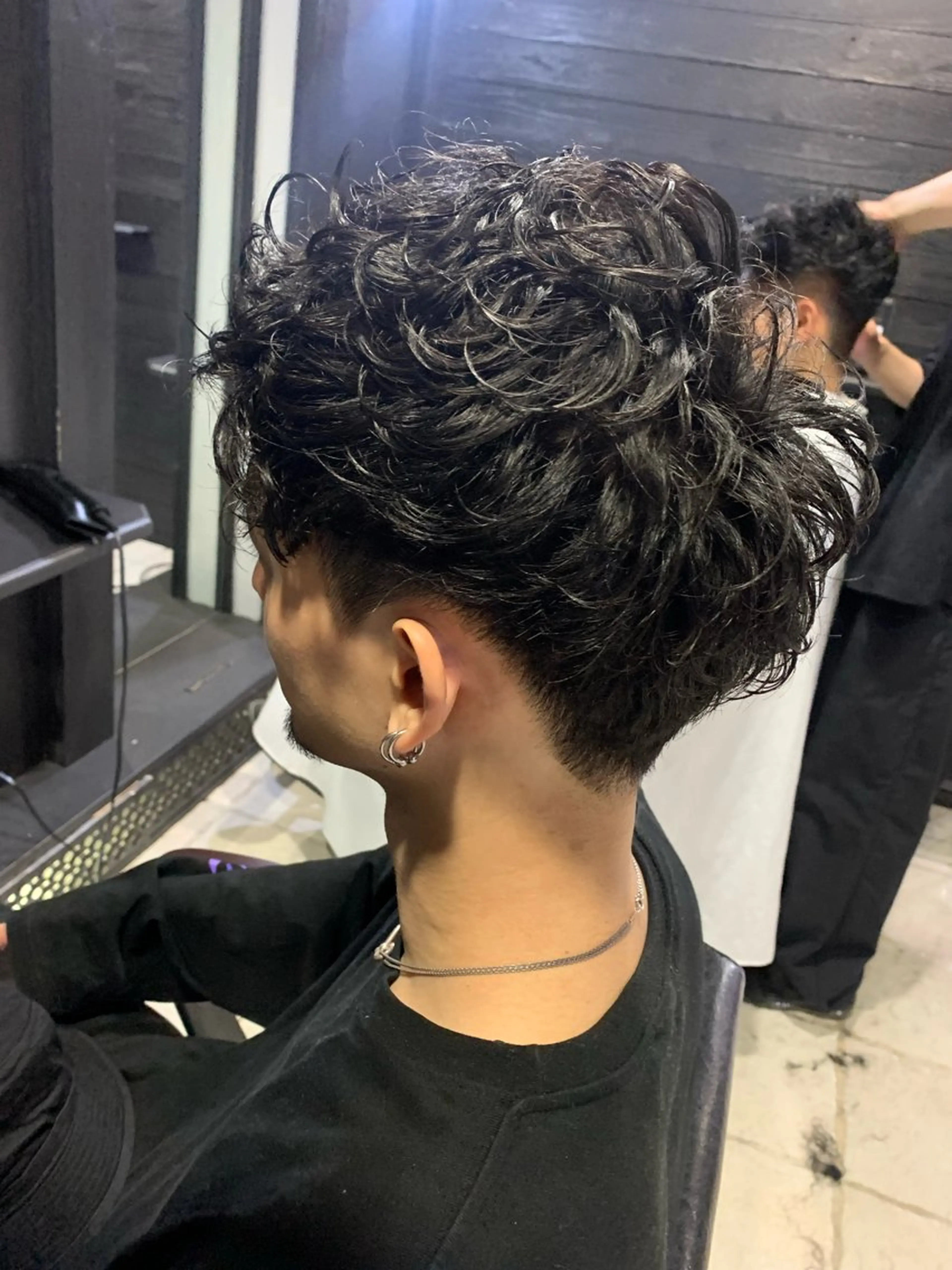 ショート メンズ ショートヘア カット ヘッドスパ ヘアセット メンズパーマ/難波/ 心斎橋　室園亮佑のヘアスタイル