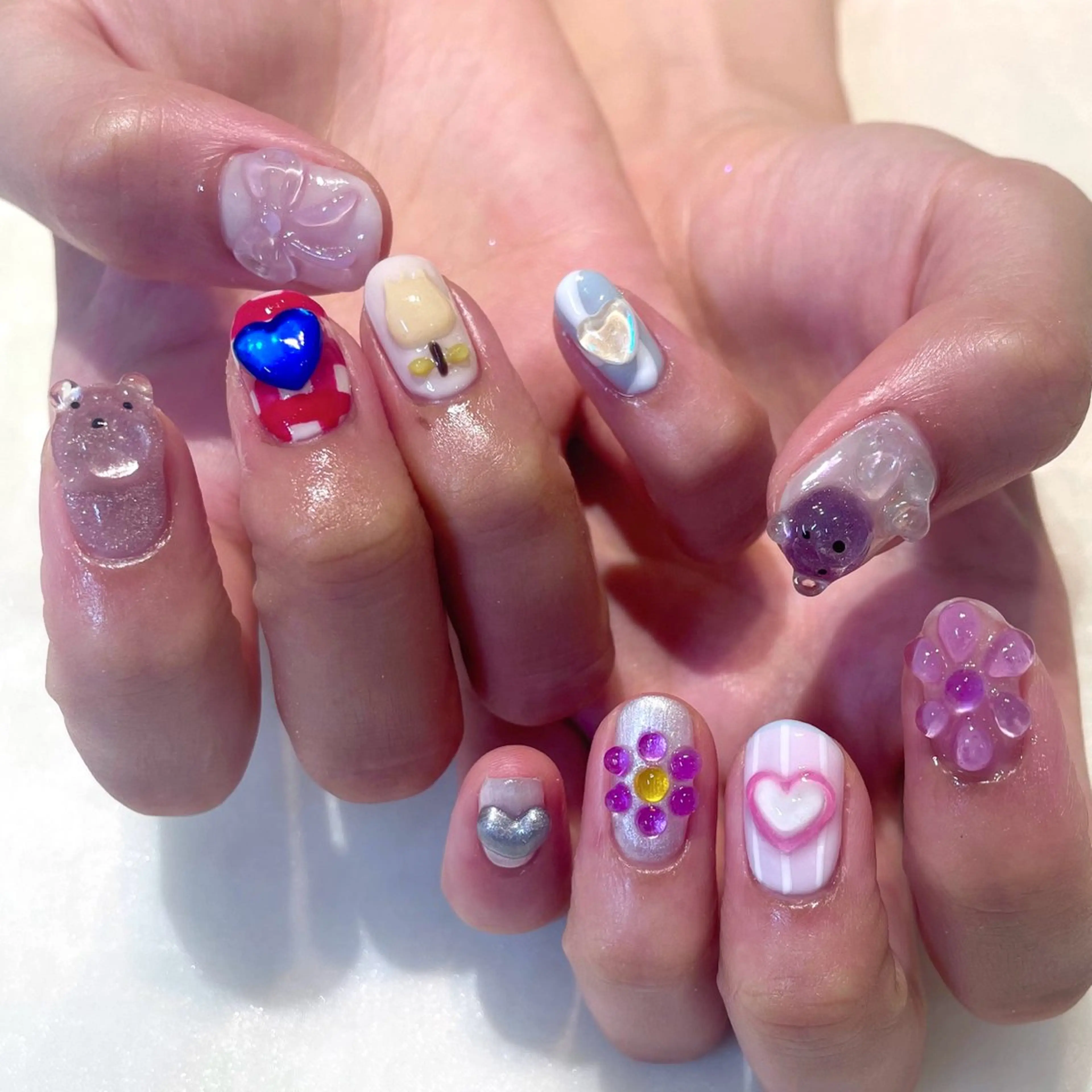 ネイル ハンドネイル 新井 ひなののネイルデザイン