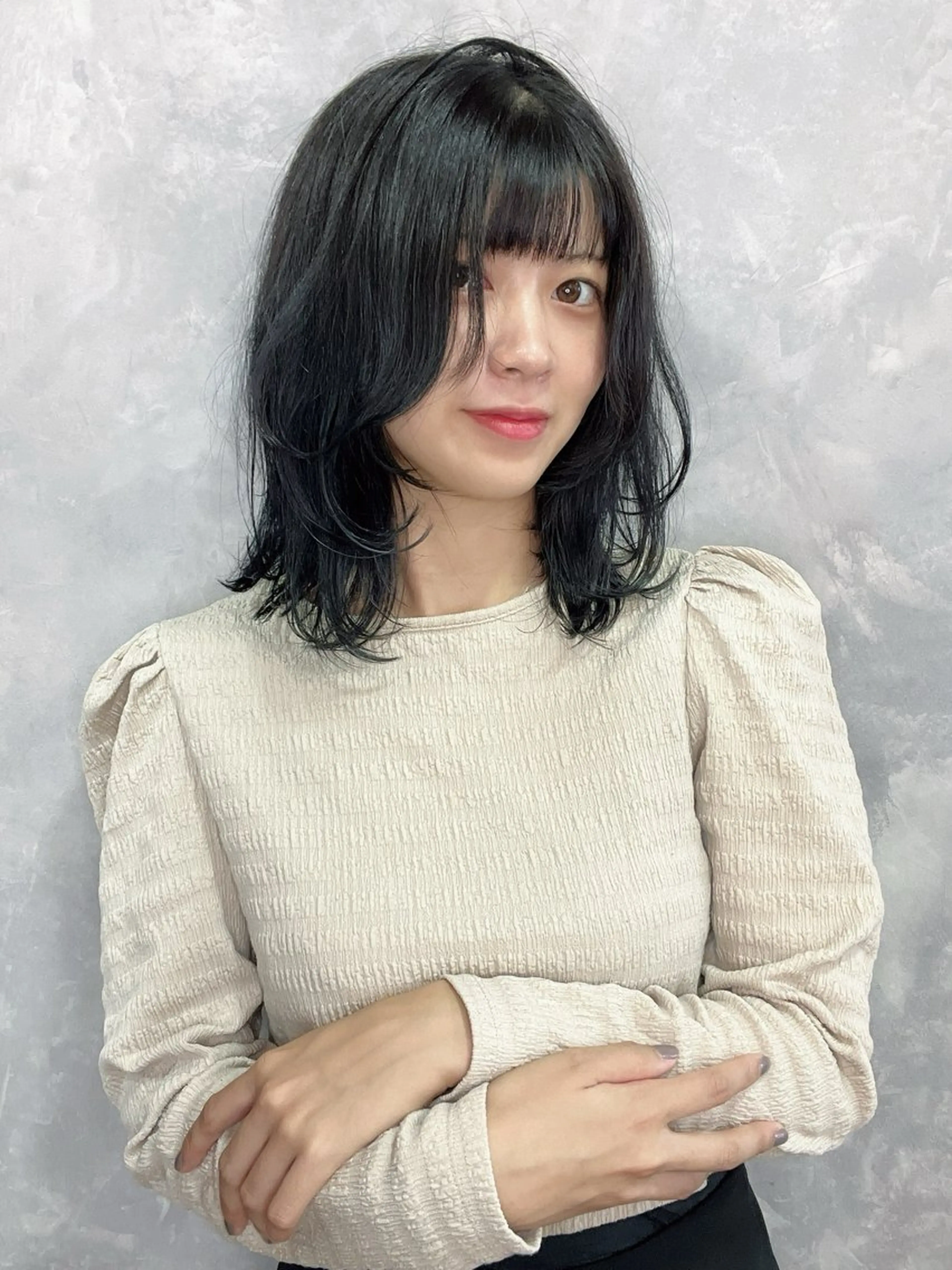 ミディアム 💎髪質改善/縮毛 矯正💎メンズパーマのヘアスタイル