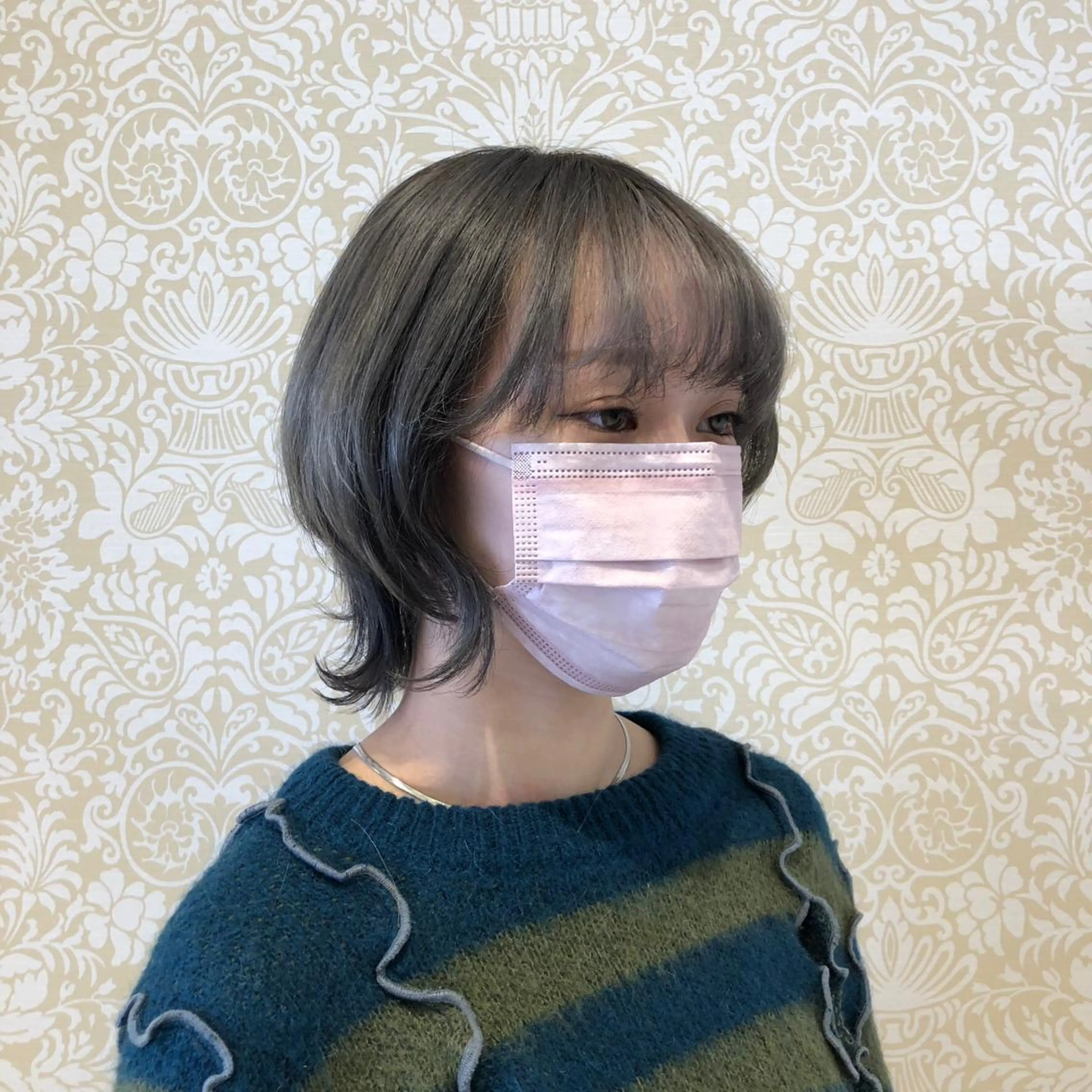 ショート カラー カット ヘアカラー トリートメント 🐠寒色系×パーマ 櫻井　麿偉🐏のヘアスタイル