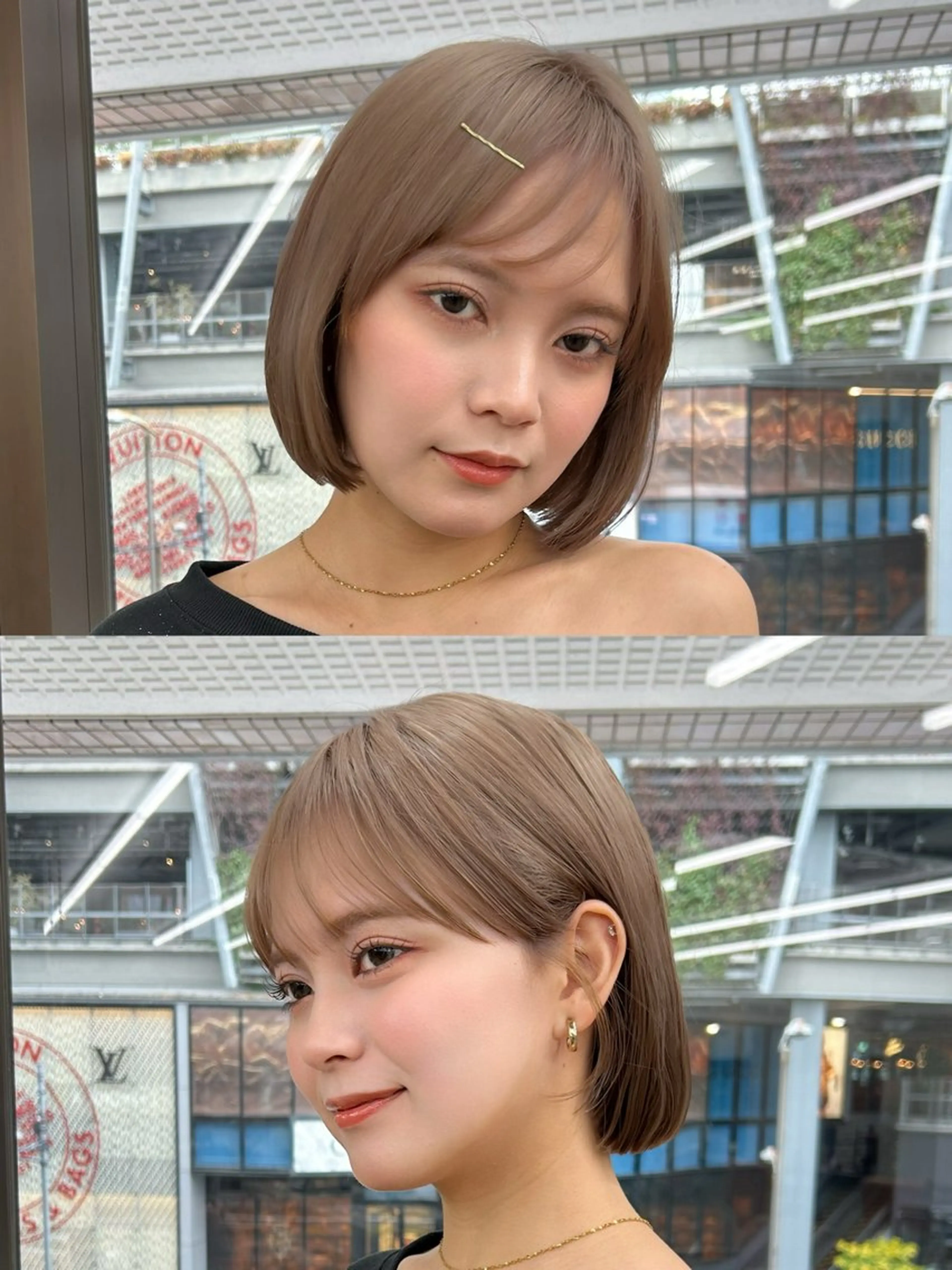 ショート カラー ヘアカラー 透明感/ベージュ /kazui🐈のヘアスタイル