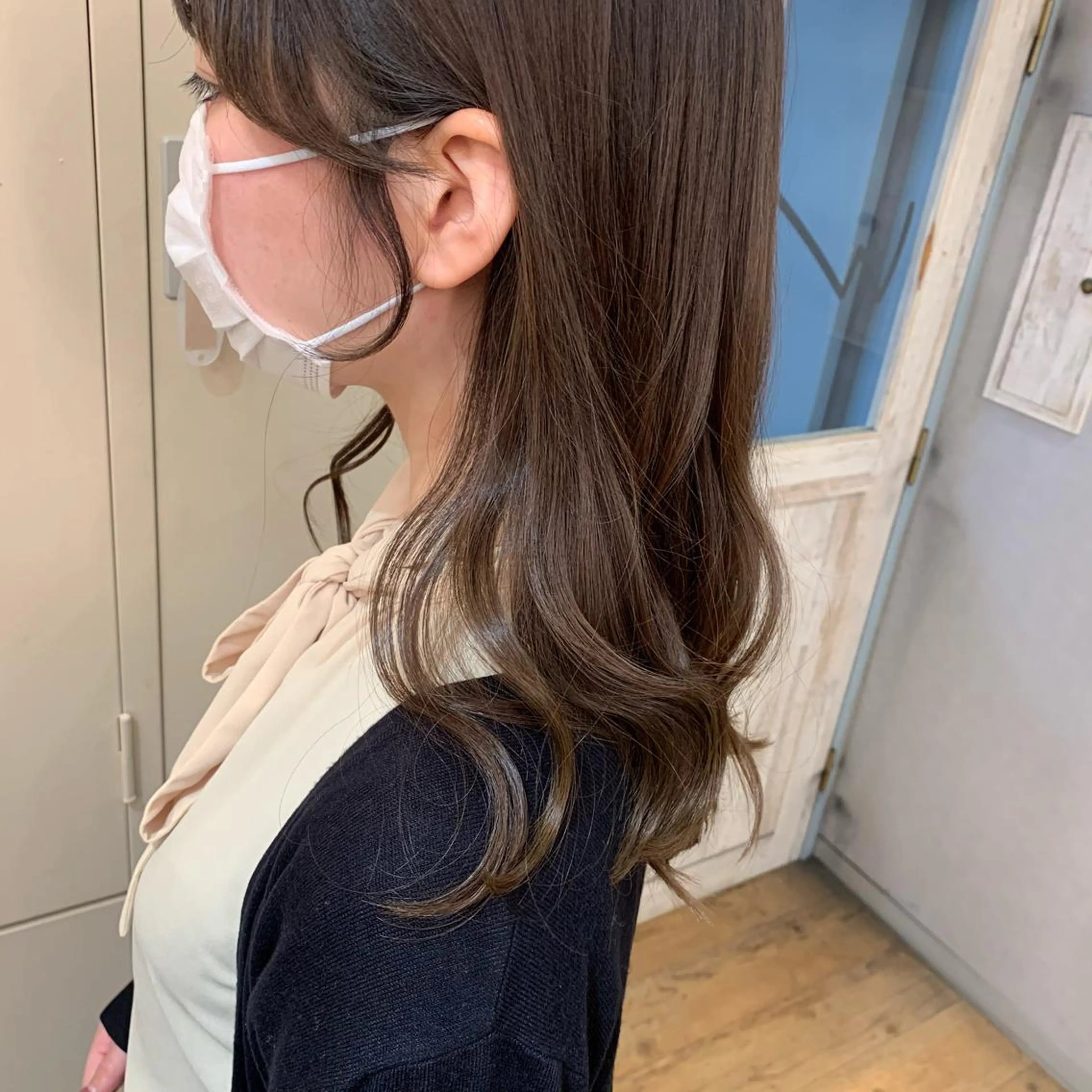 セミロング カラー ヘアアレンジ 代表🎀 ふわモテ愛 され髪🩷yumiのヘアスタイル